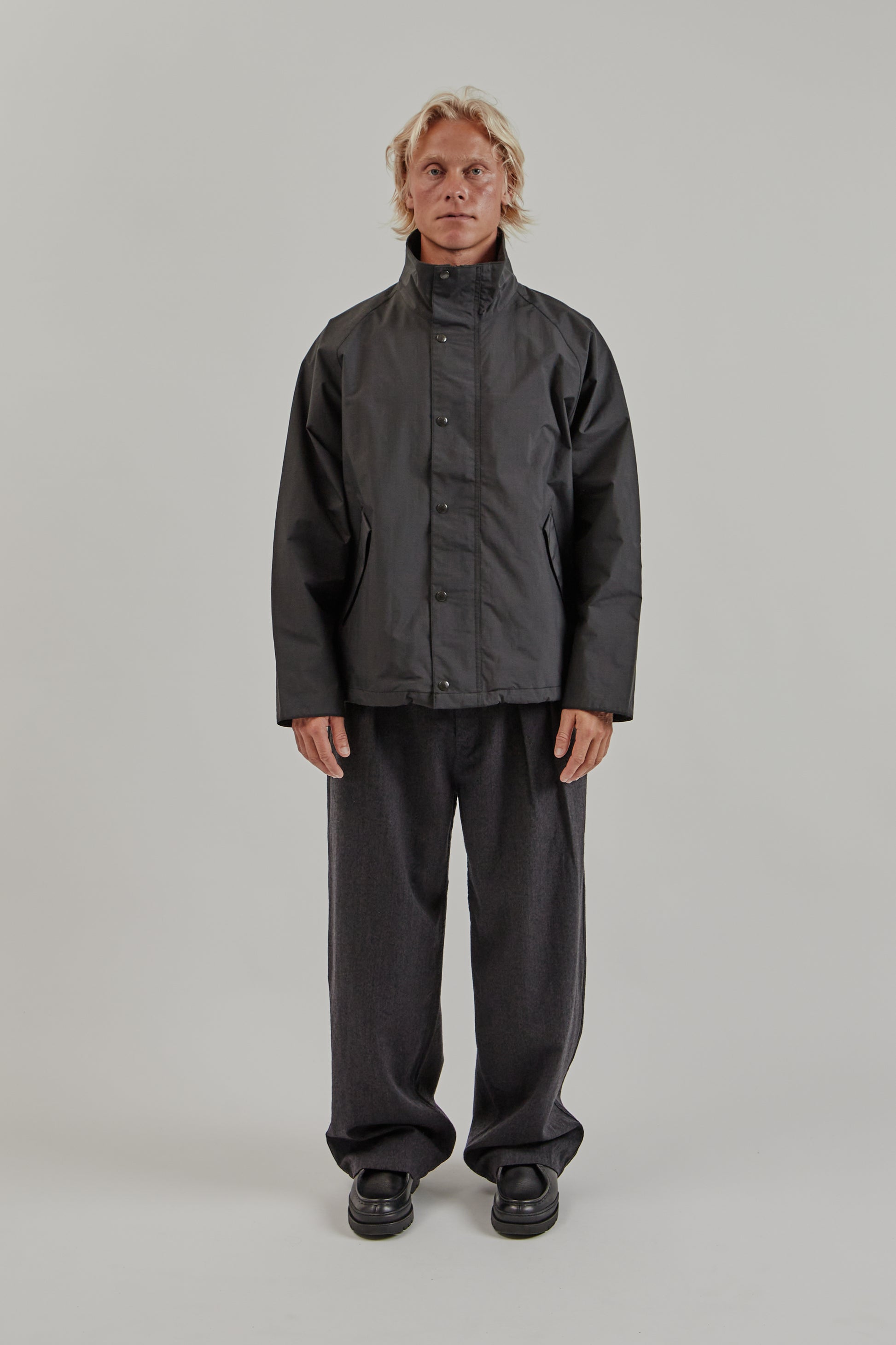 Nanamica FW25 2L Pertex Unlimited Field Short Jacket Black 1