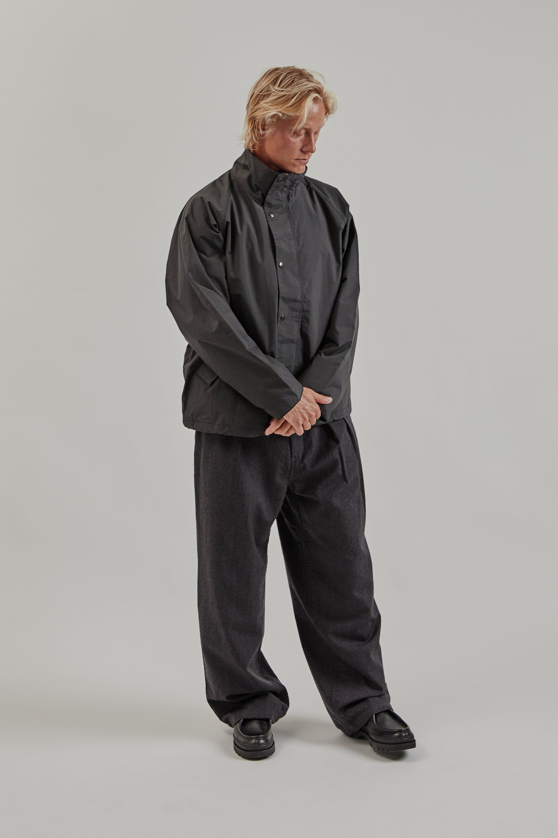 Nanamica FW25 2L Pertex Unlimited Field Short Jacket Black 13