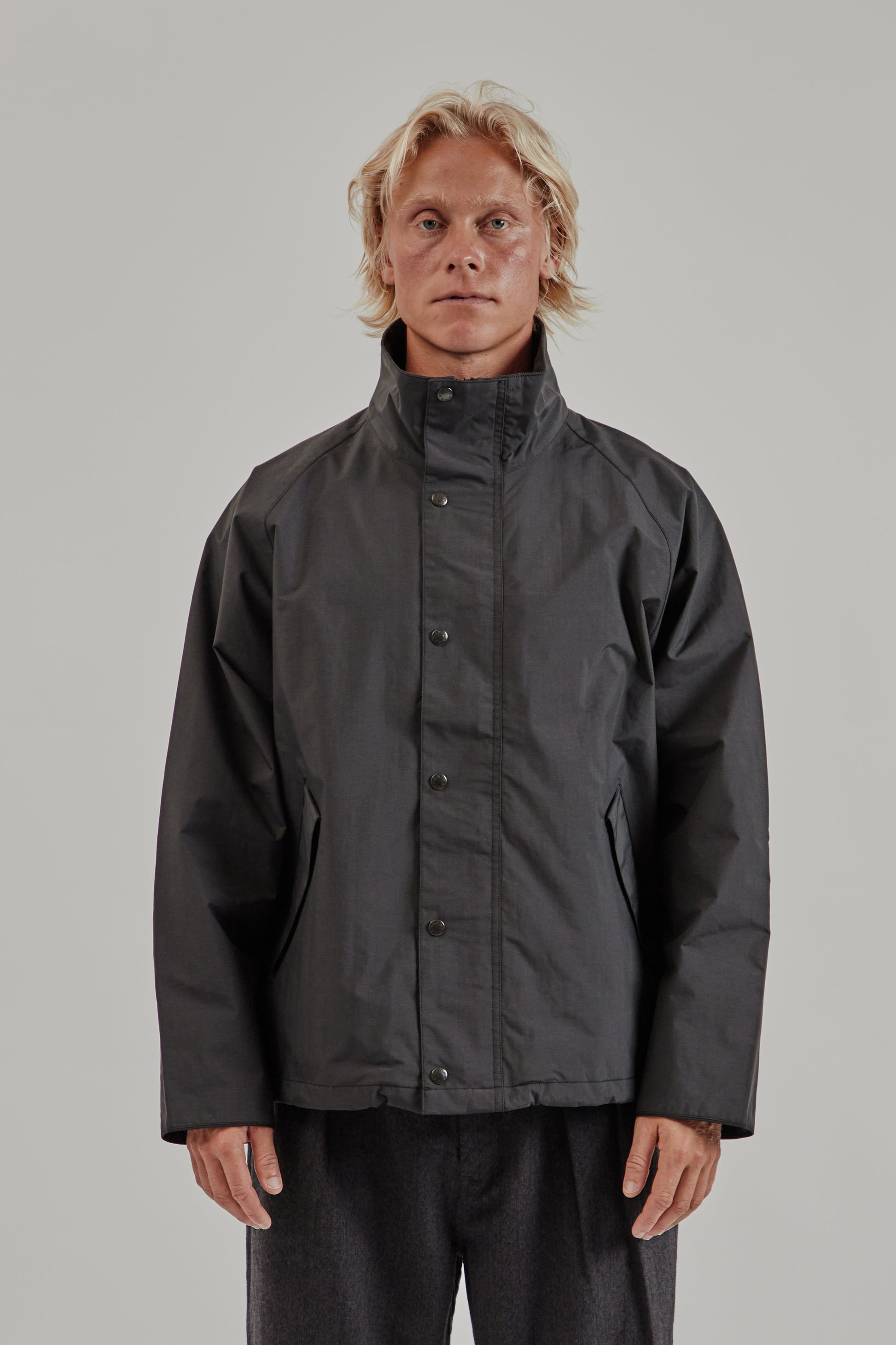 Nanamica FW25 2L Pertex Unlimited Field Short Jacket Black 2