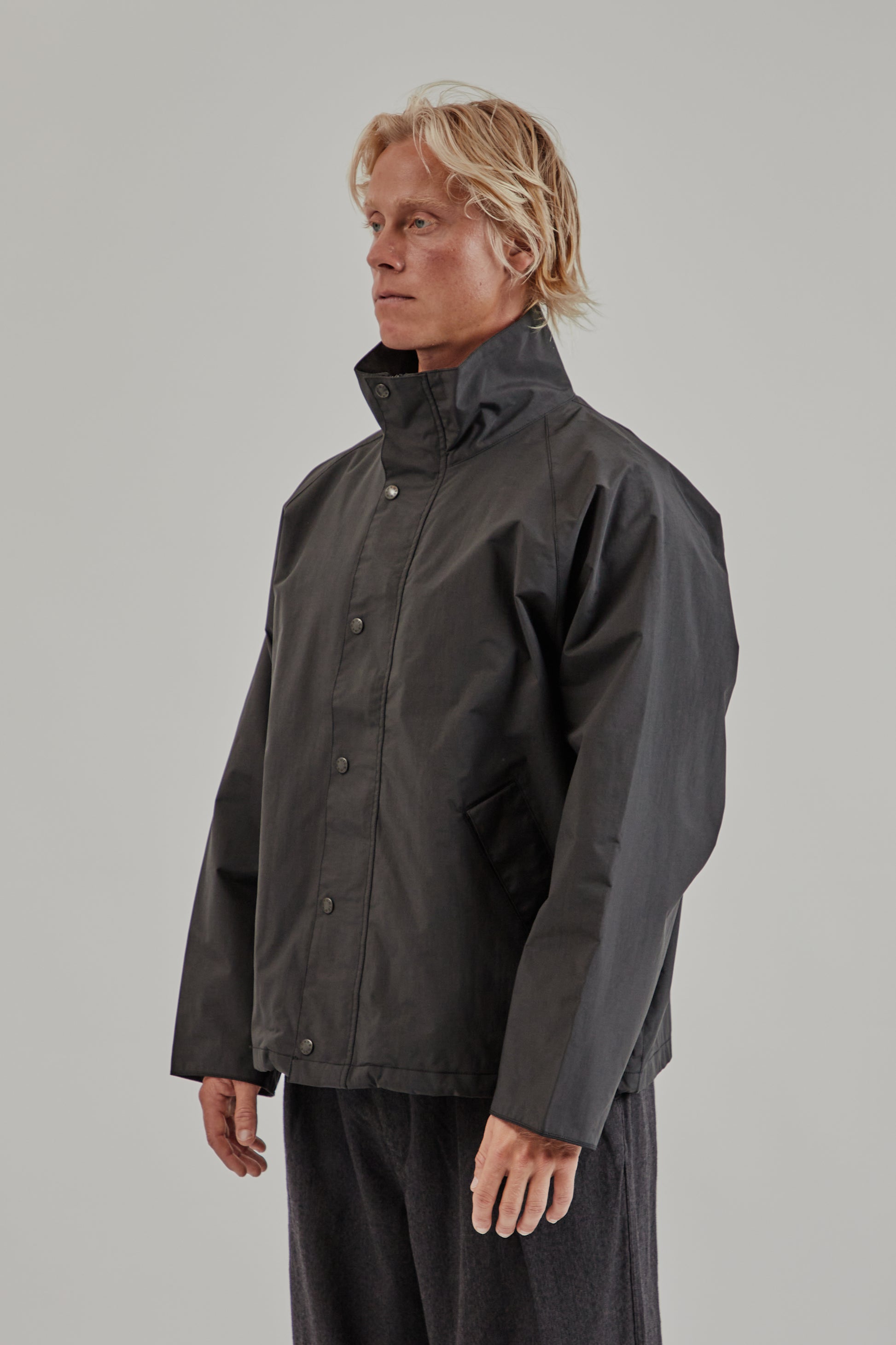 Nanamica FW25 2L Pertex Unlimited Field Short Jacket Black 3