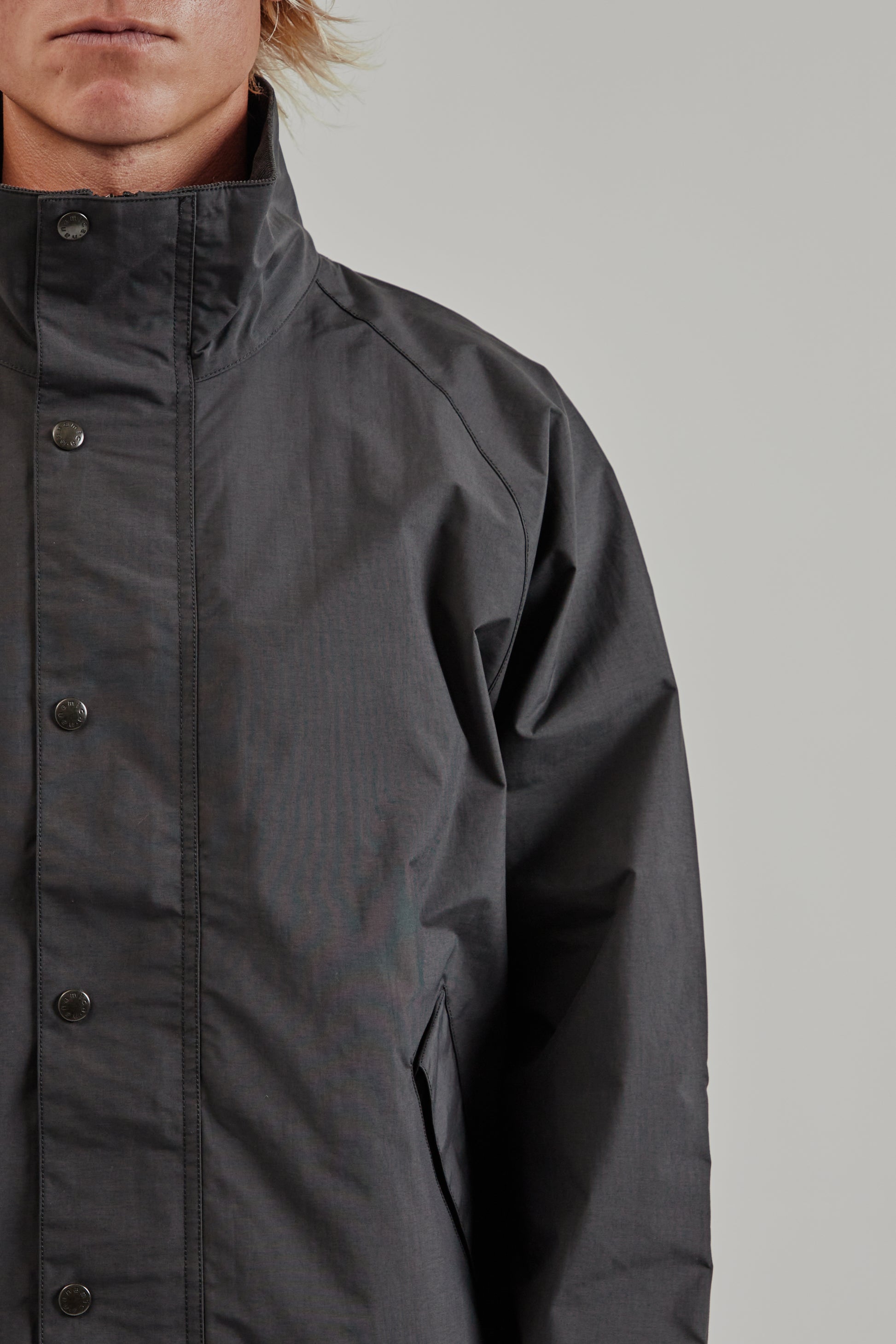 Nanamica FW25 2L Pertex Unlimited Field Short Jacket Black 7