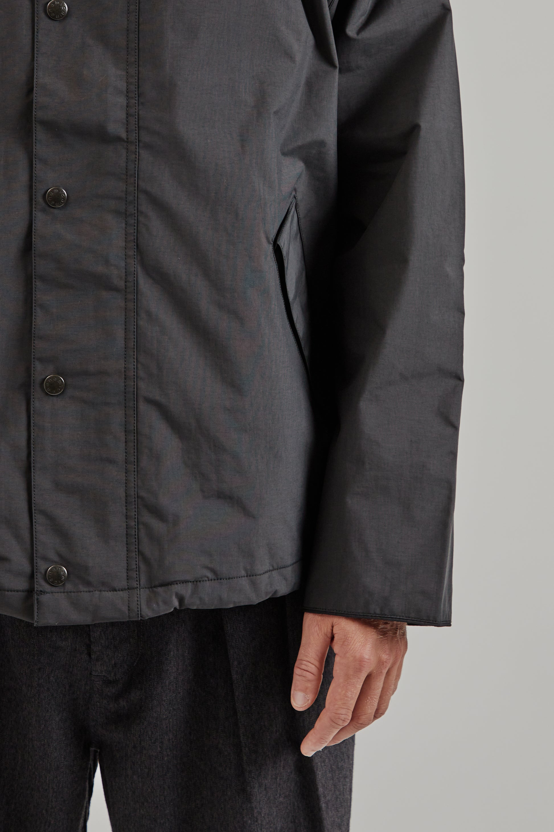 Nanamica FW25 2L Pertex Unlimited Field Short Jacket Black 8