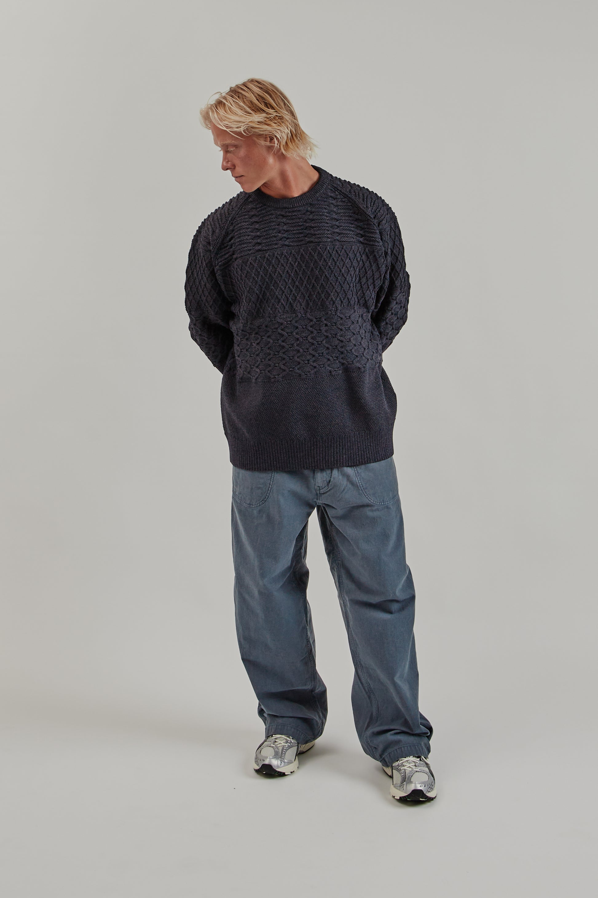 Nanamica FW25 Crew Neck Sweater Dark Navy 10