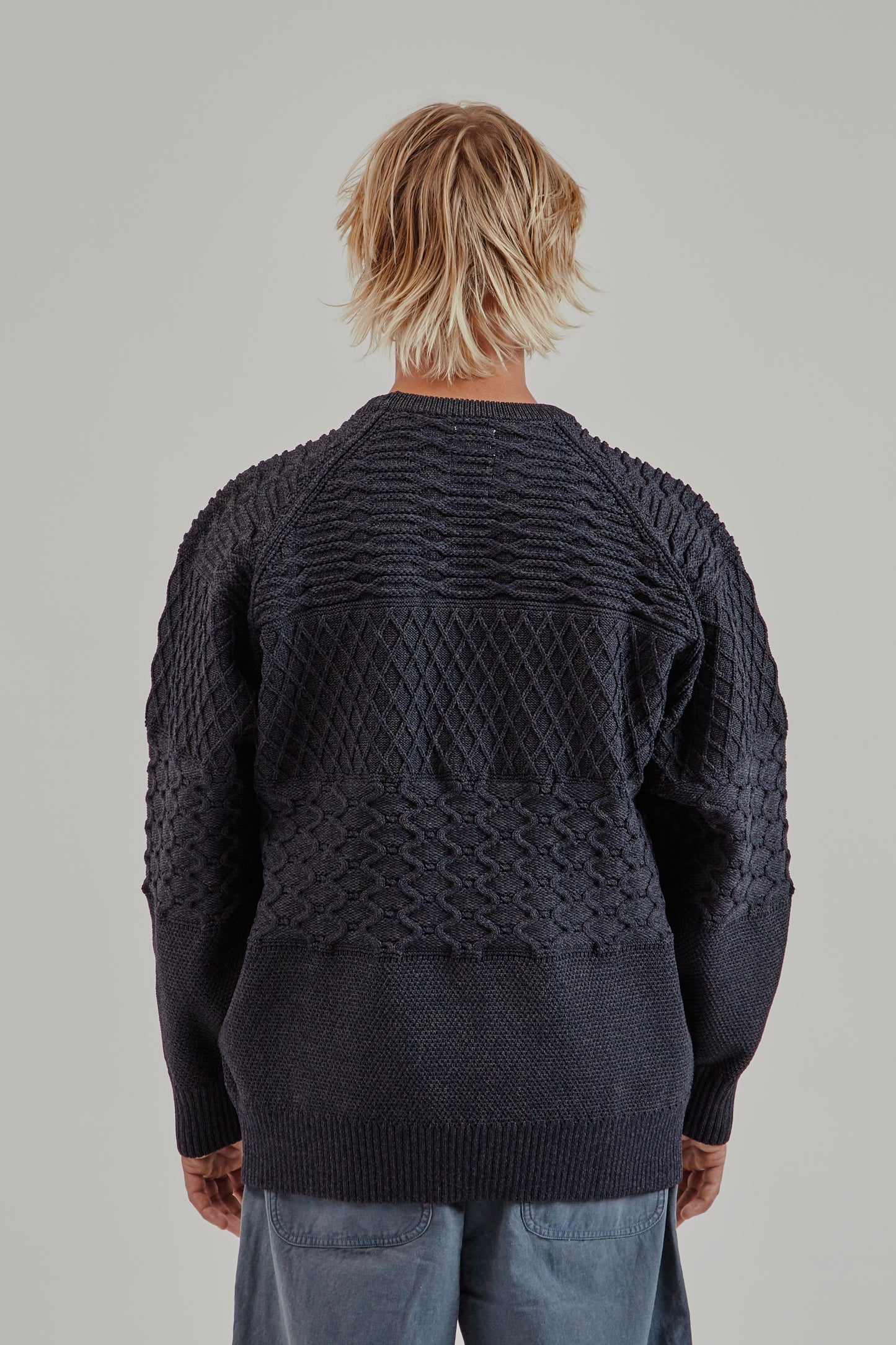 Nanamica FW25 Crew Neck Sweater Dark Navy 5