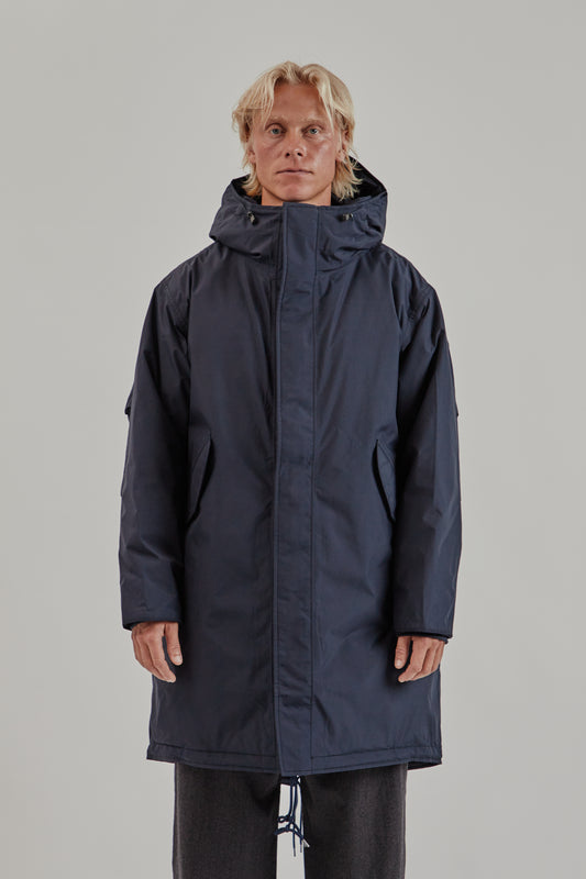 Nanamica FW25 Gore-Tex Long Down Coat Navy 2