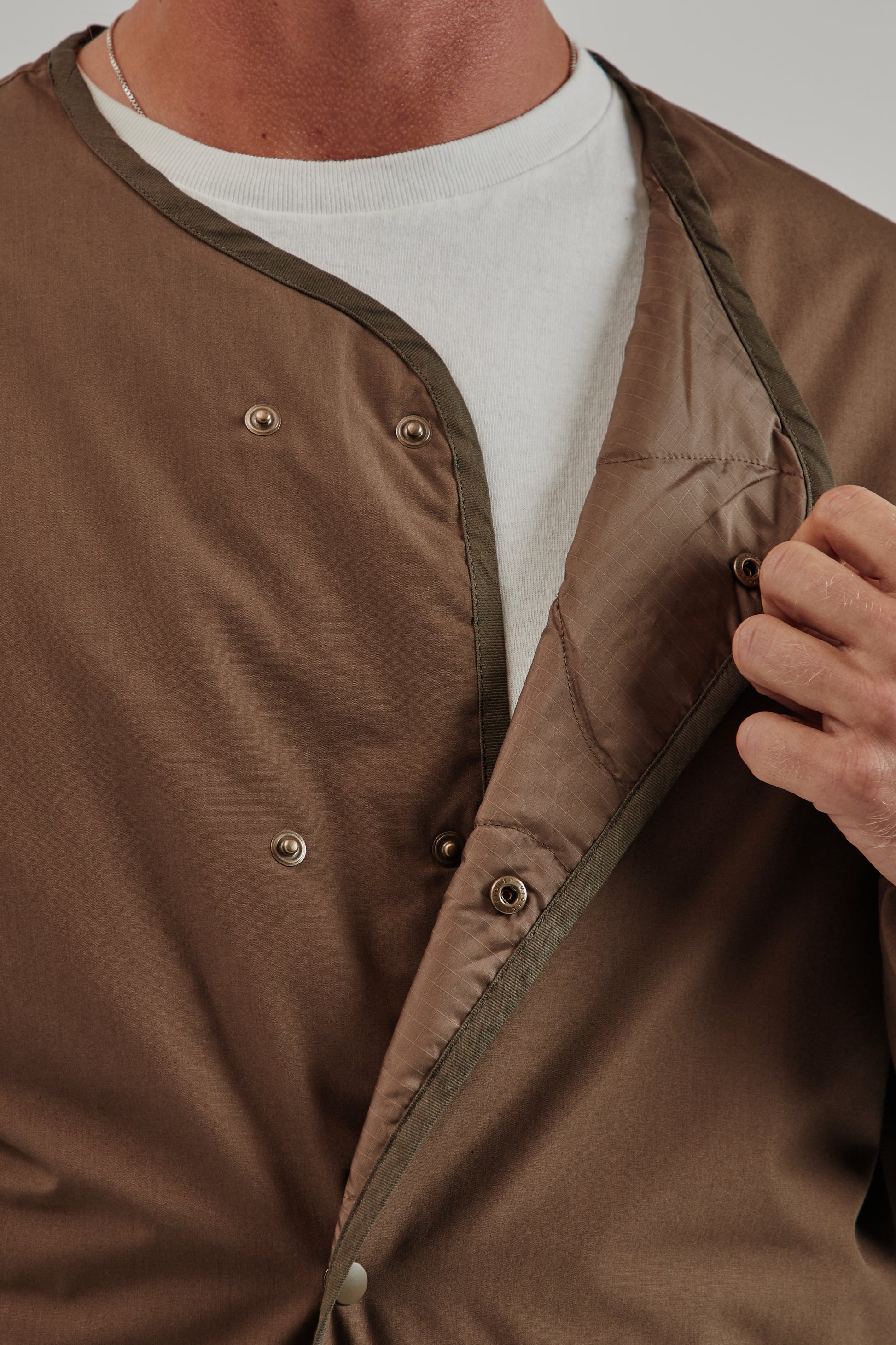 Nanamica FW25 Reversible Down Cardigan Brown 10