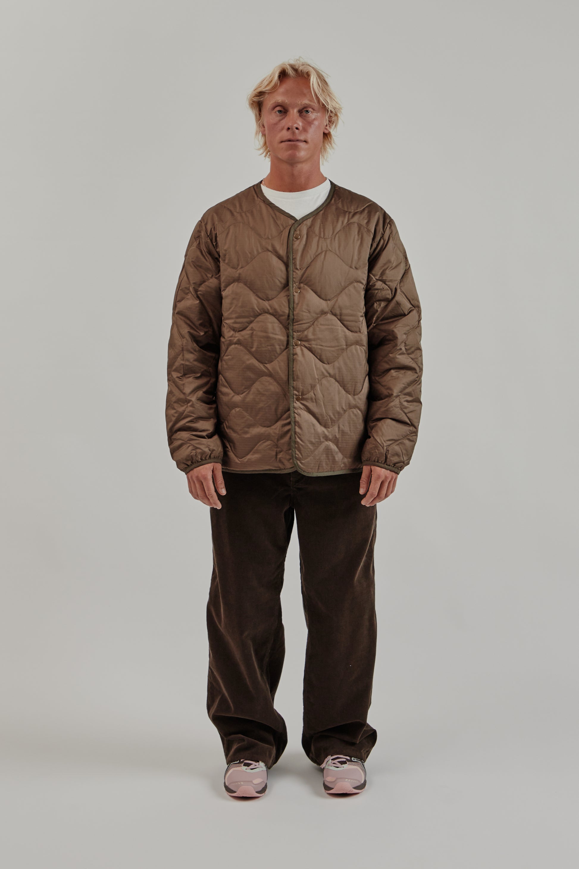 Nanamica FW25 Reversible Down Cardigan Brown 11