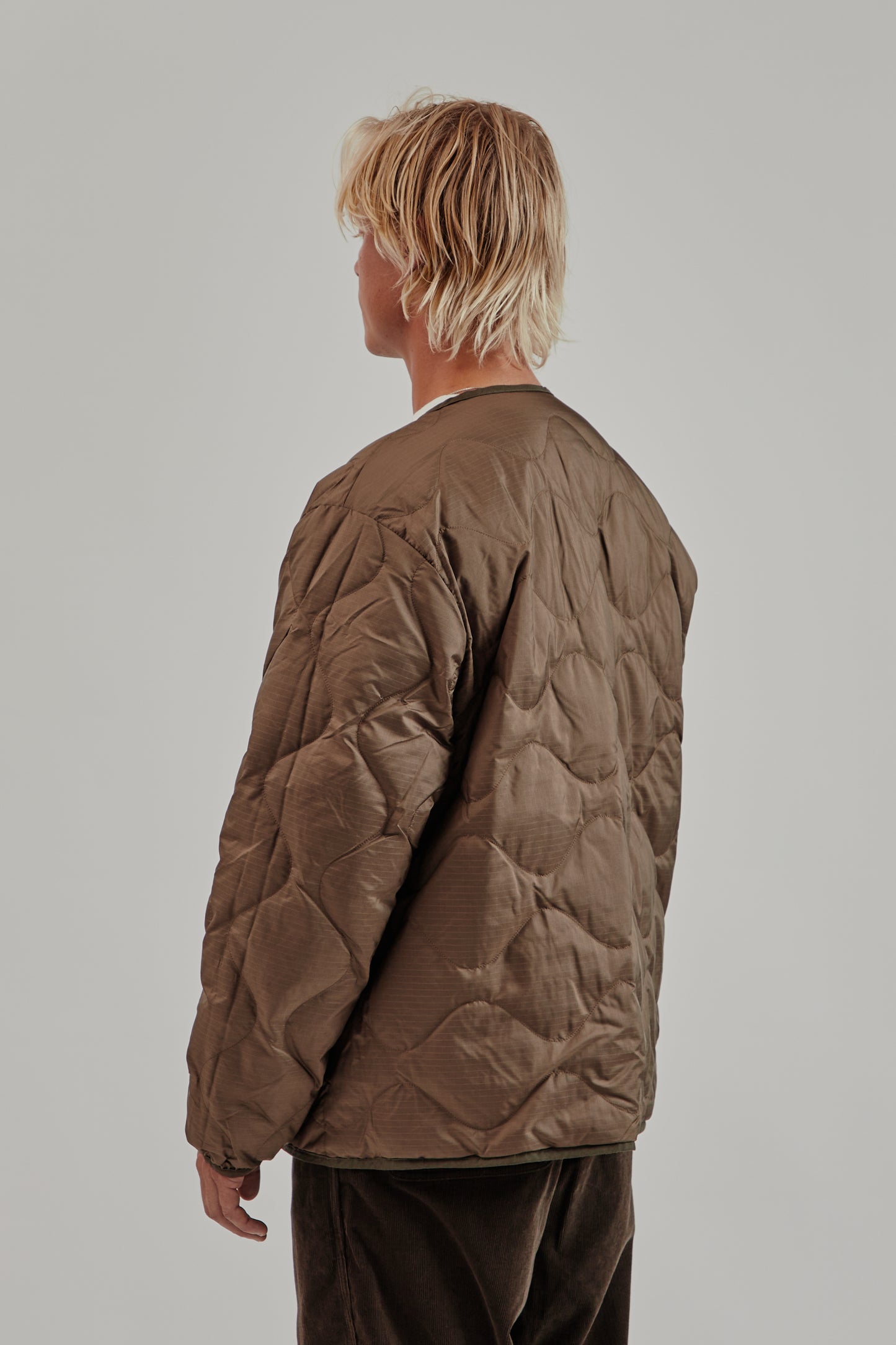 Nanamica FW25 Reversible Down Cardigan Brown 14