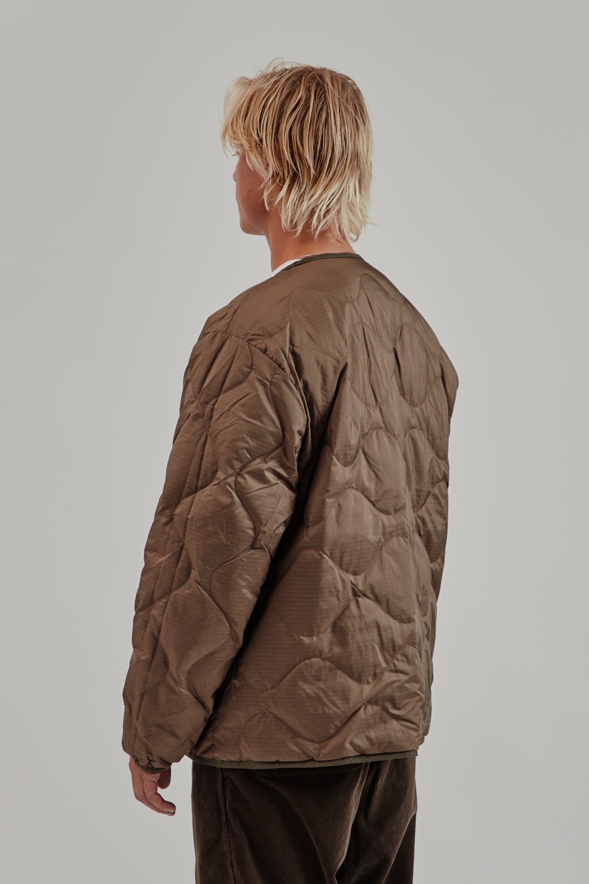 Nanamica FW25 Reversible Down Cardigan Brown 14