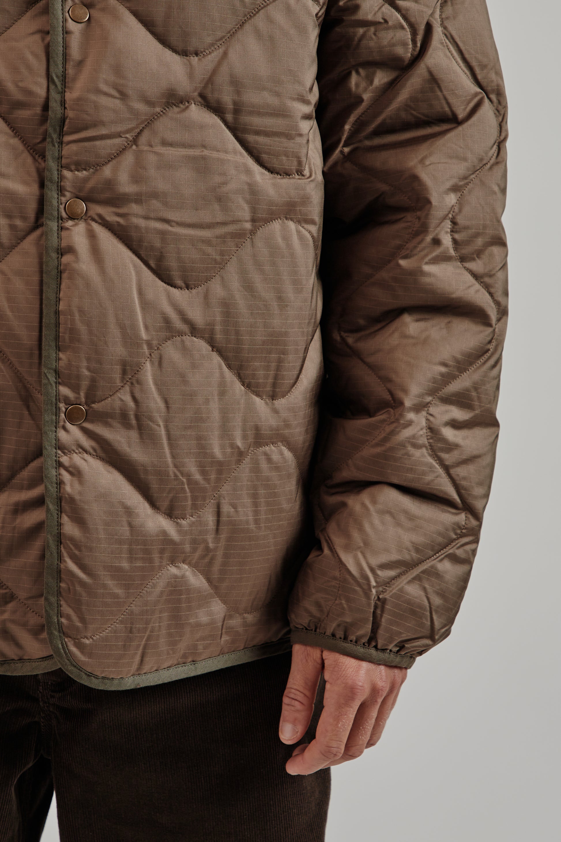 Nanamica FW25 Reversible Down Cardigan Brown 18