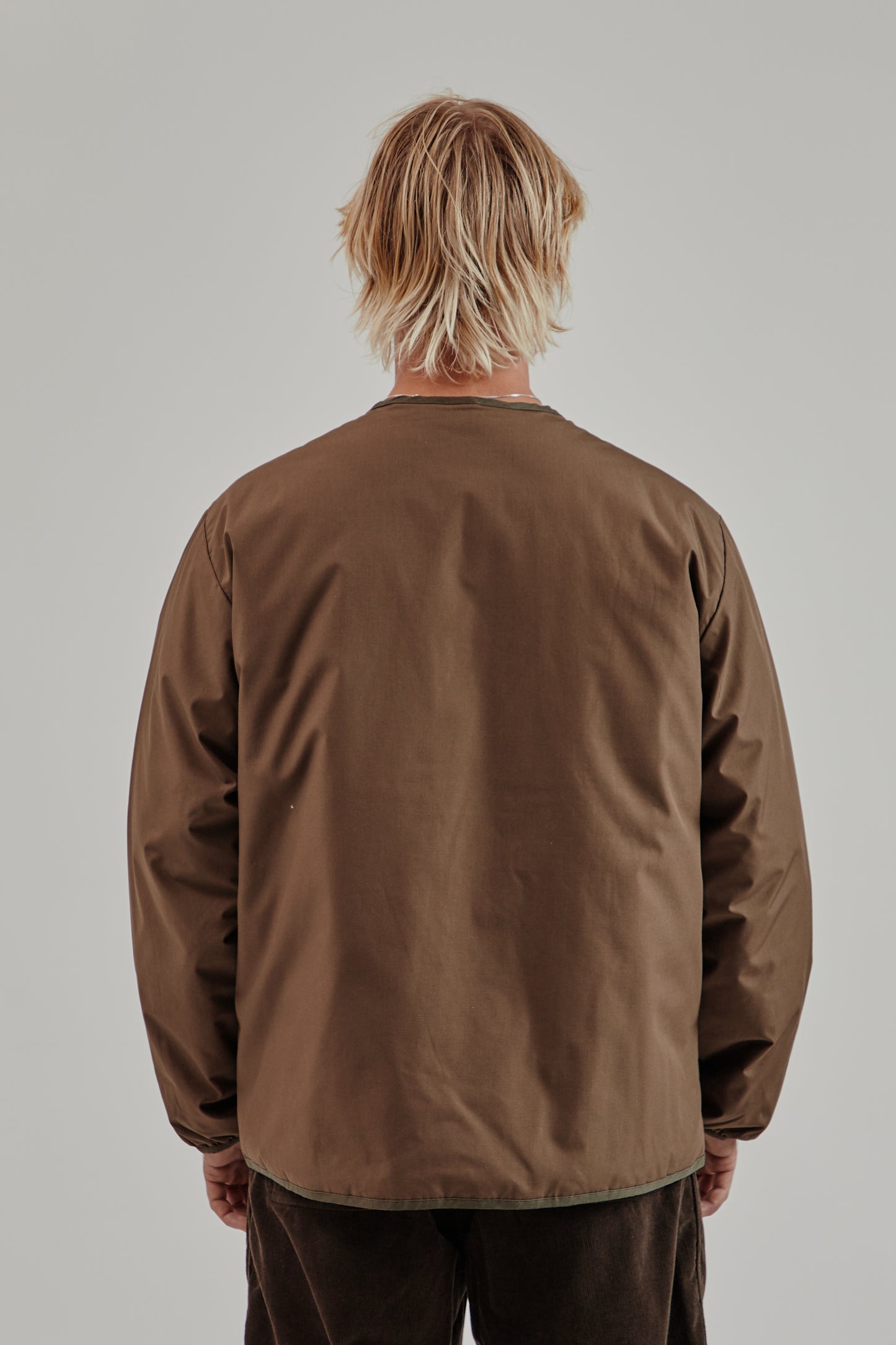 Nanamica FW25 Reversible Down Cardigan Brown 5