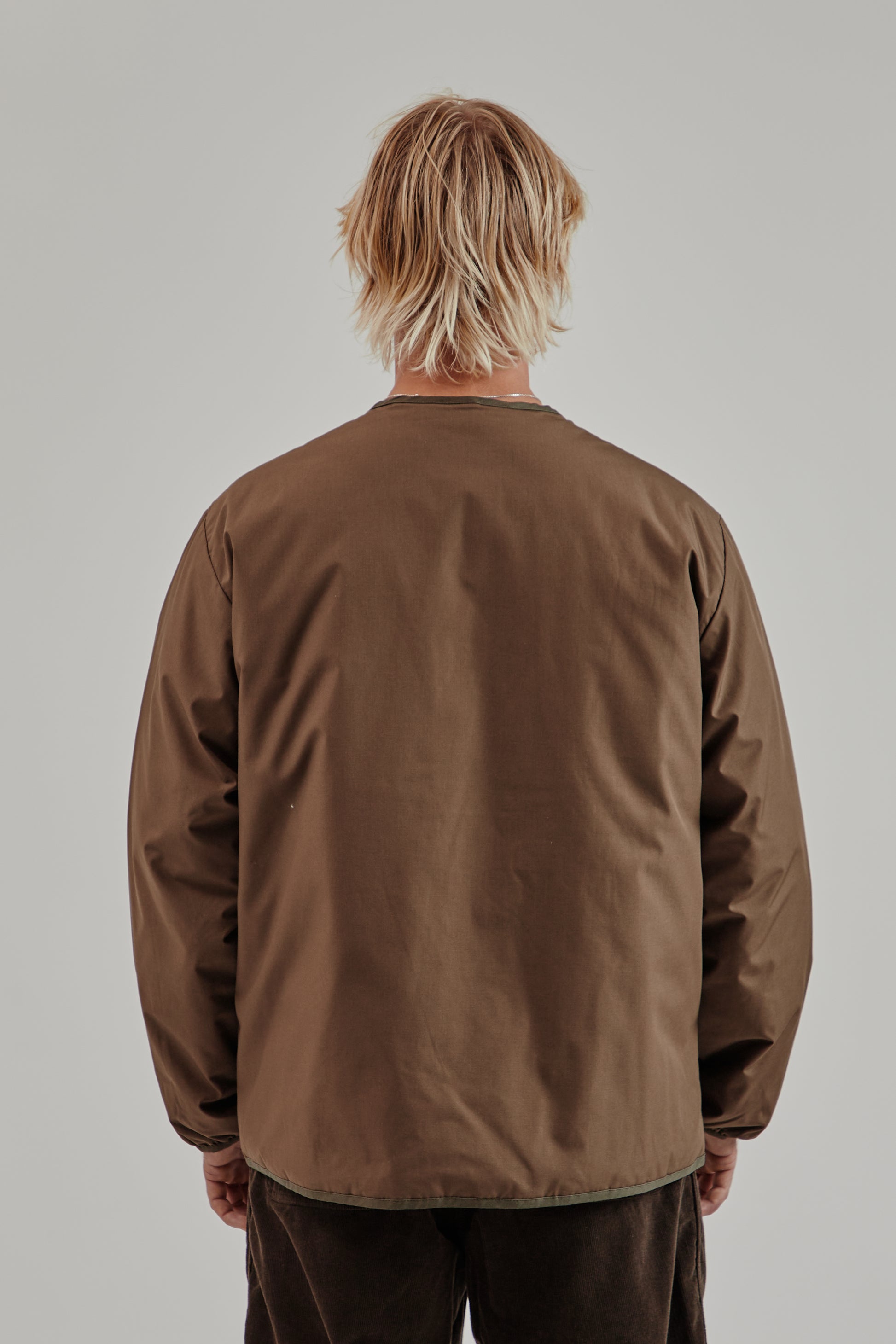 Nanamica FW25 Reversible Down Cardigan Brown 5