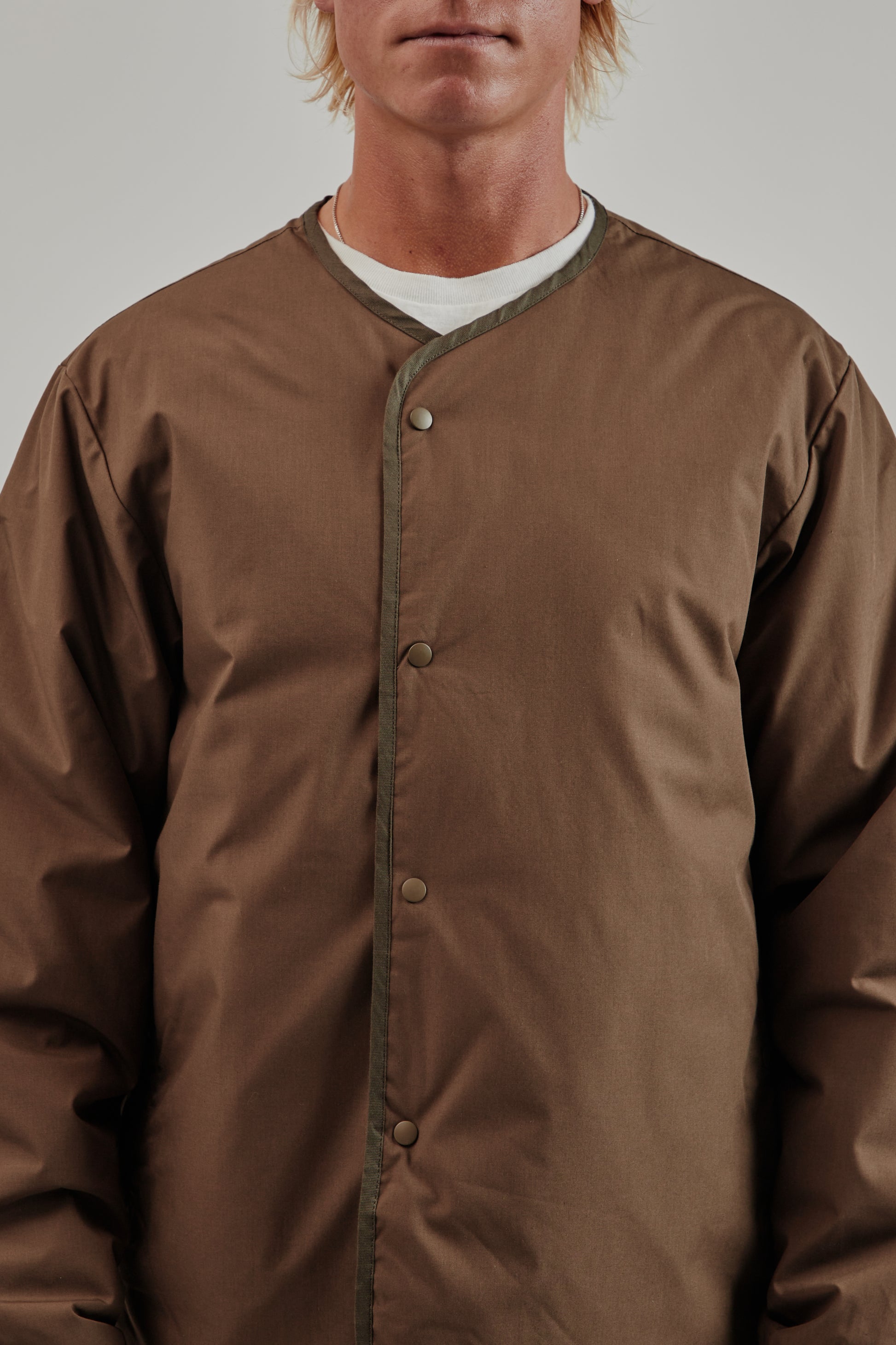 Nanamica FW25 Reversible Down Cardigan Brown 6