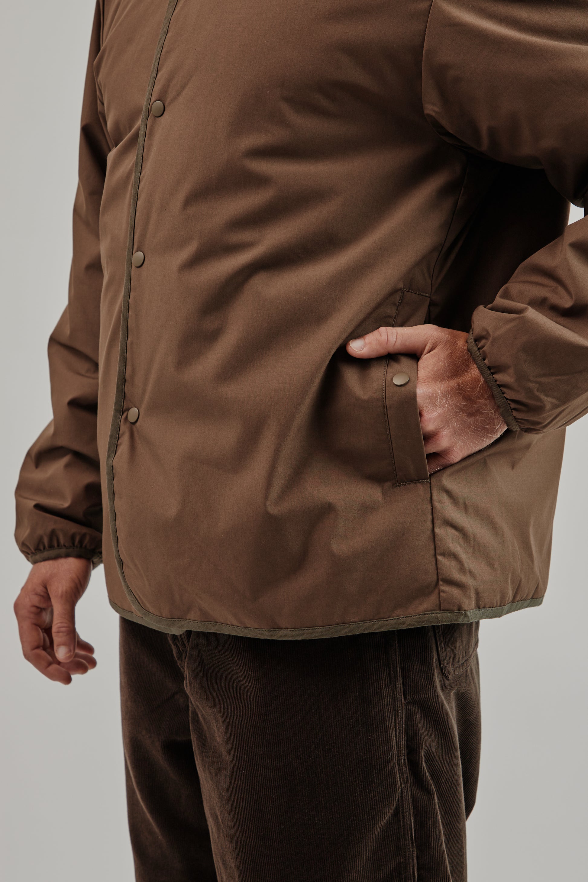 Nanamica FW25 Reversible Down Cardigan Brown 9
