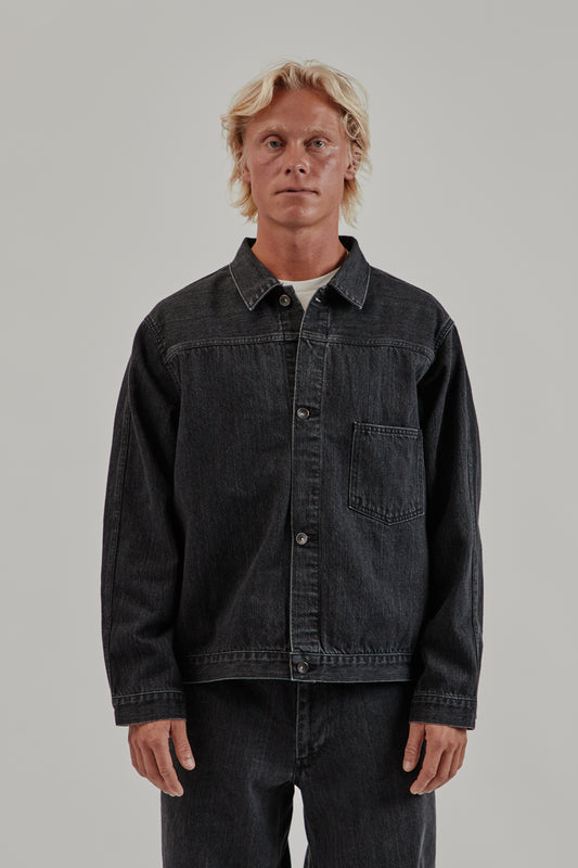 Nanamica FW25 Short Denim Jacket Gray 2