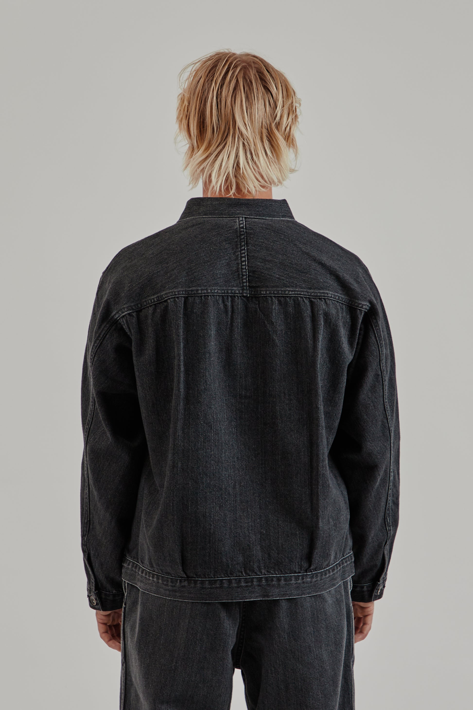 Nanamica FW25 Short Denim Jacket Gray 5