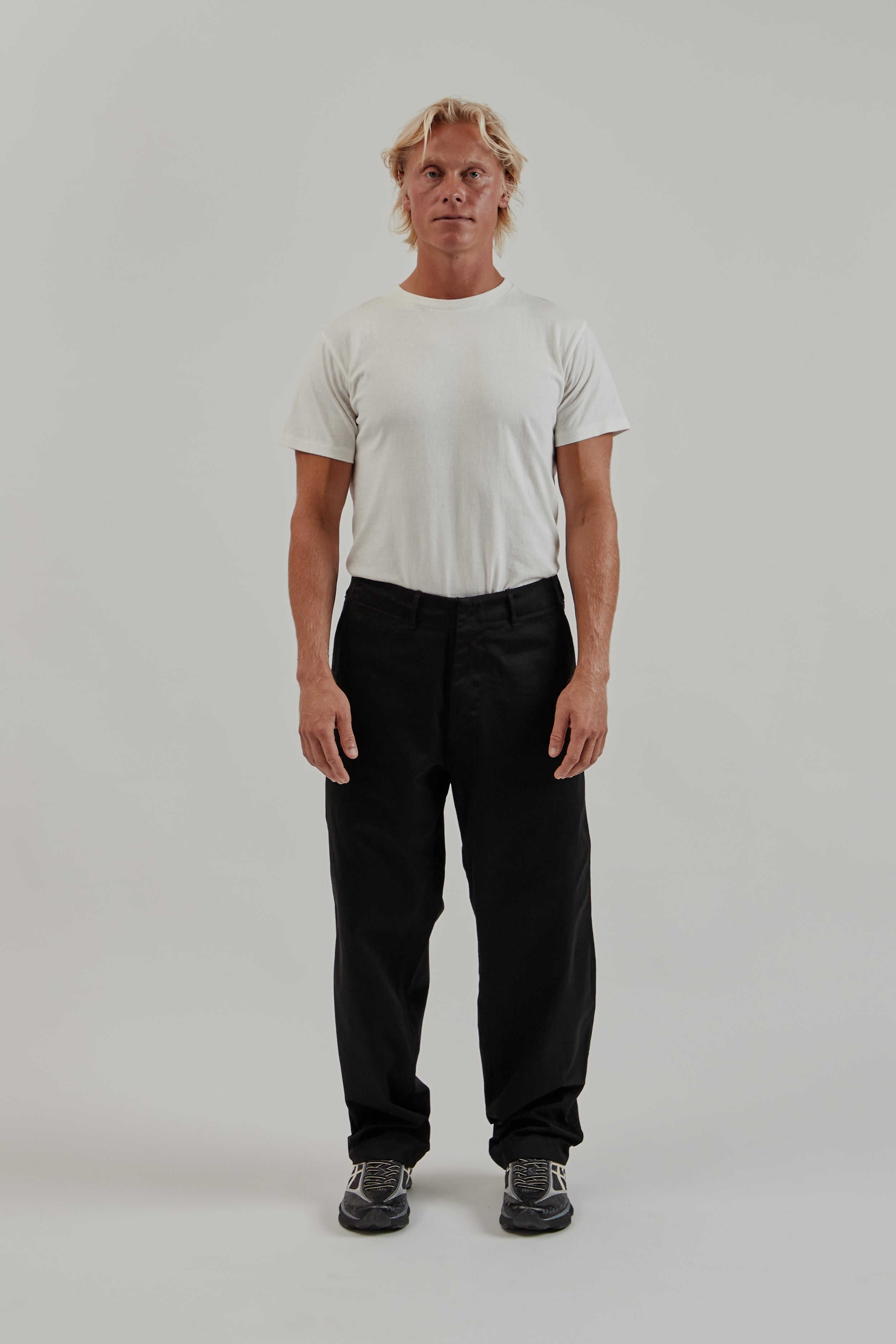 Nanamica Wide Chino Pants - Black | Wallace Mercantile Shop Nanamica Wide Chino Pants - Black | Wallace Mercantile Shop