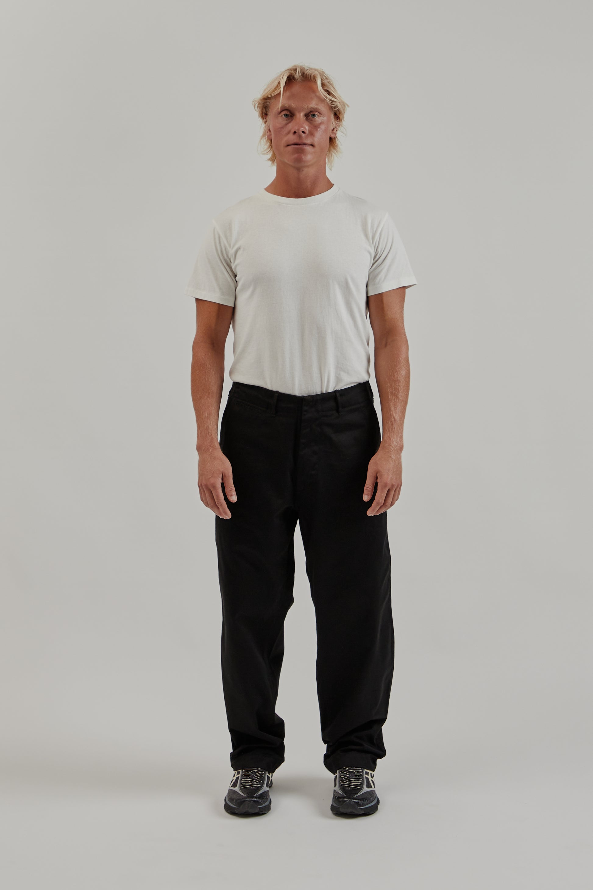 Nanamica FW25 Wide Chino Pants Black 1