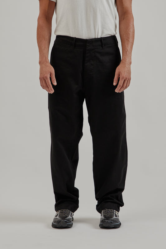 Nanamica FW25 Wide Chino Pants Black 2