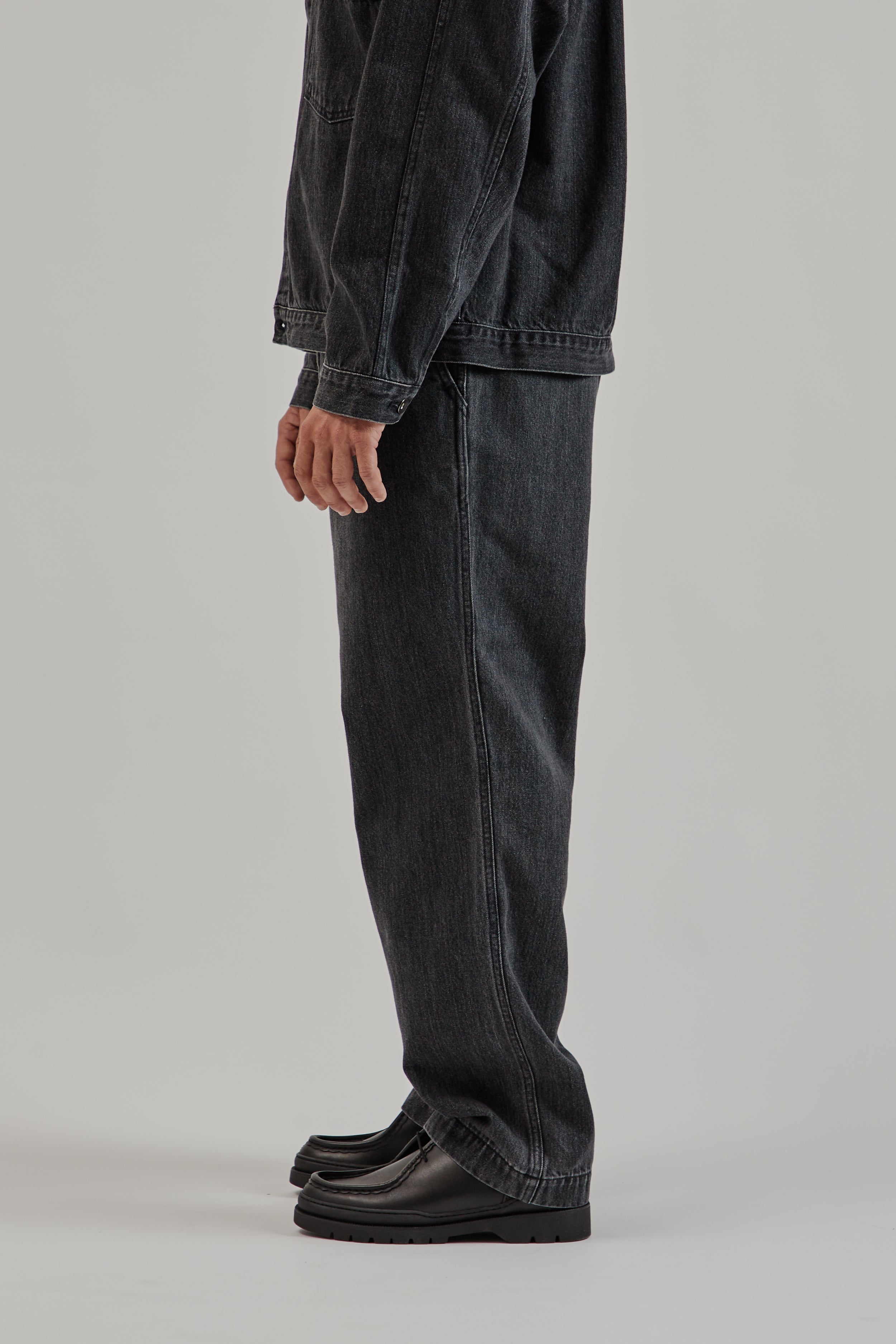 Nanamica Wide Denim Pants - Gray | Wallace Mercantile Shop