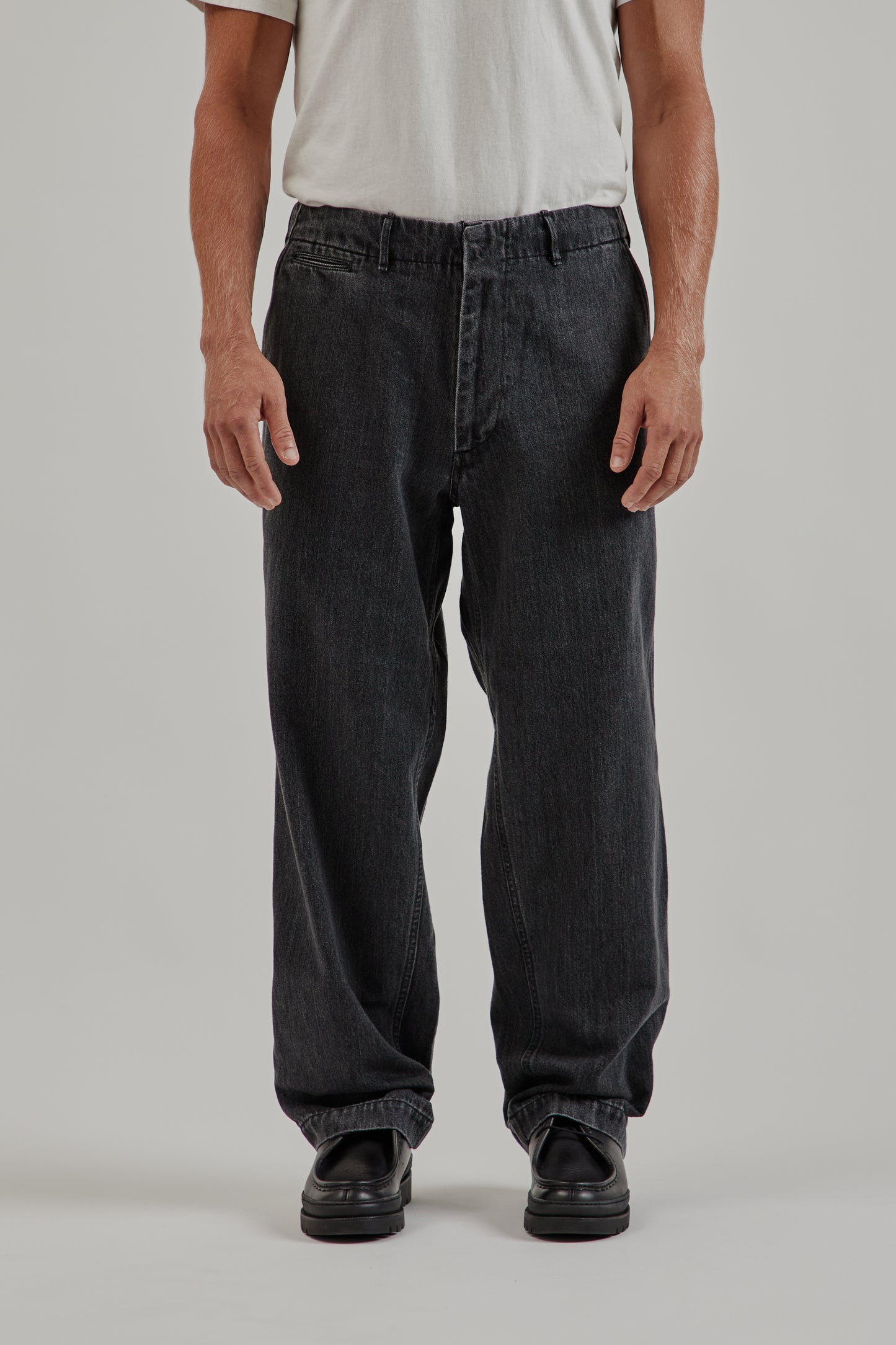 Nanamica FW25 Wide Denim Pants Gray 5