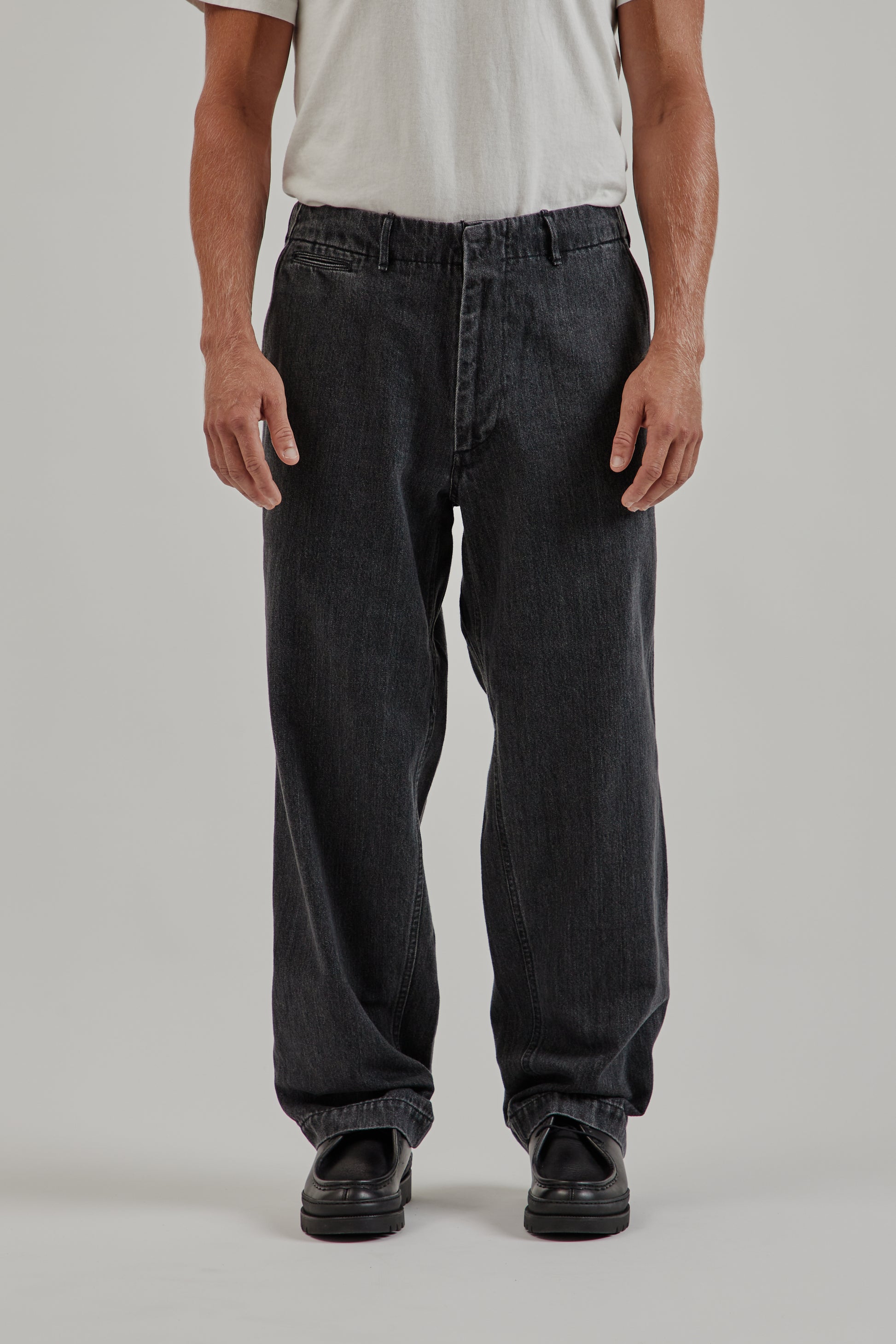 Nanamica FW25 Wide Denim Pants Gray 5