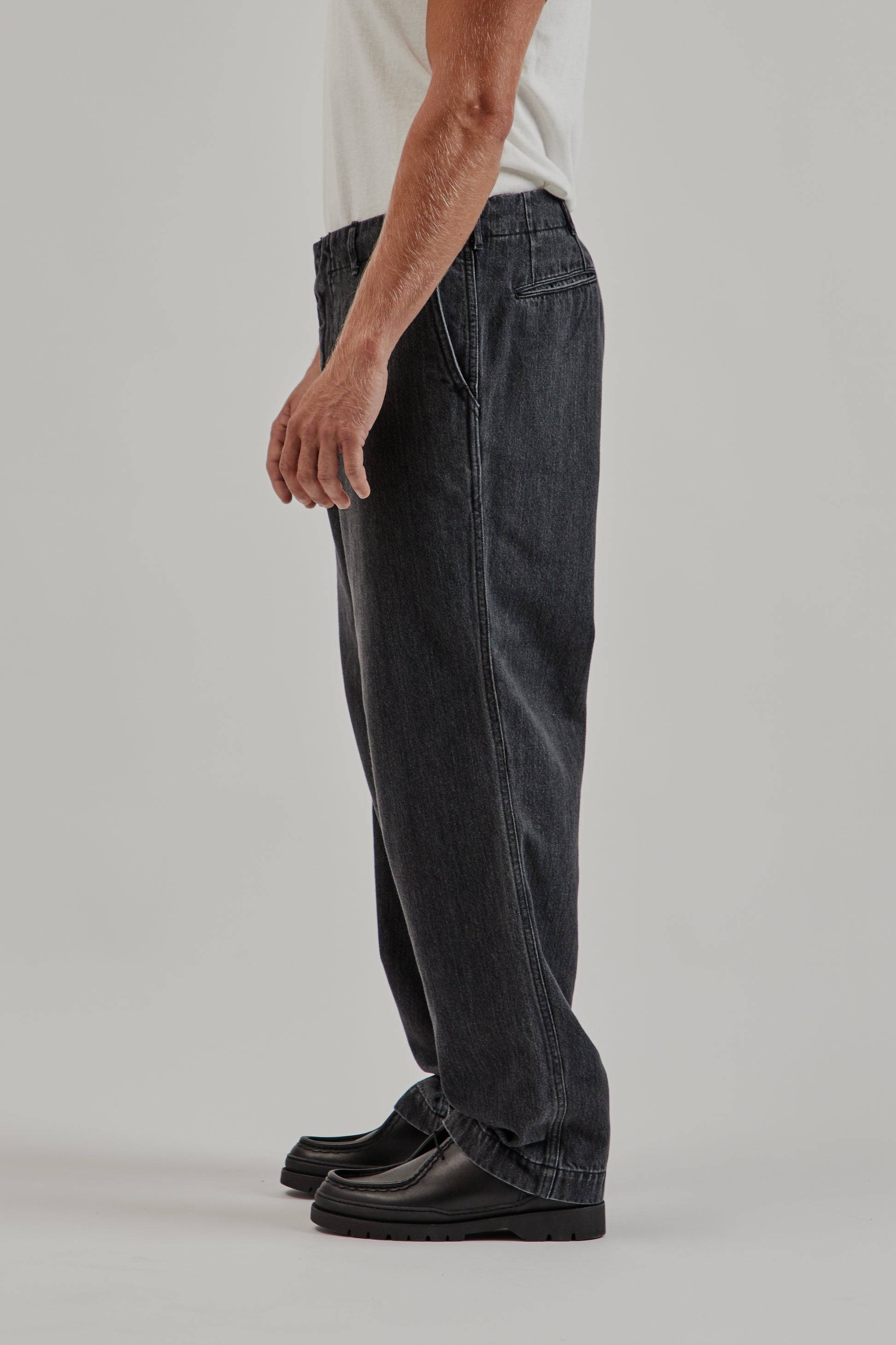 Nanamica FW25 Wide Denim Pants Gray 6