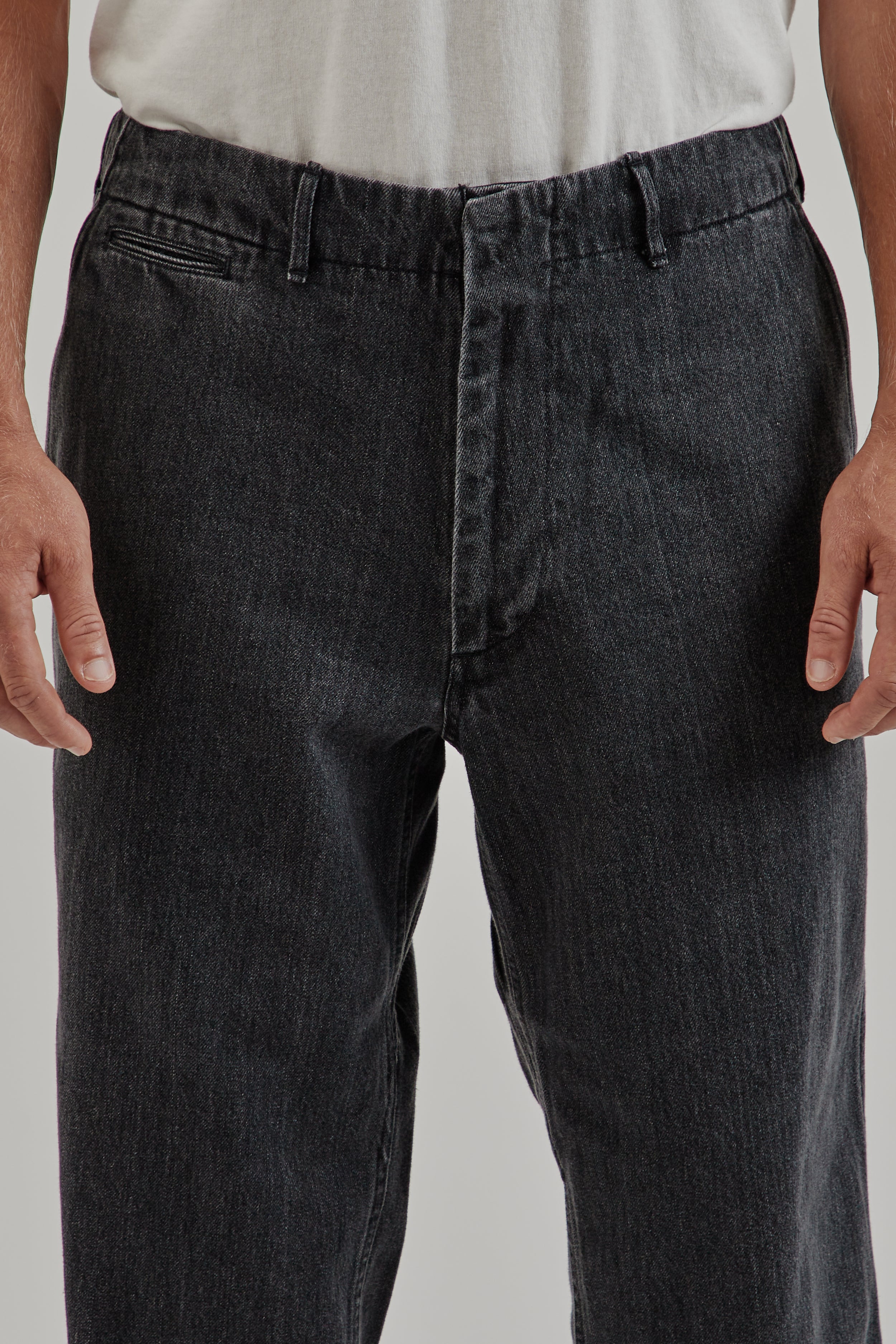 【CS】coated wide denim pants (dark gray) CS】coated wide denim pants – PRESSING WEB SHOP