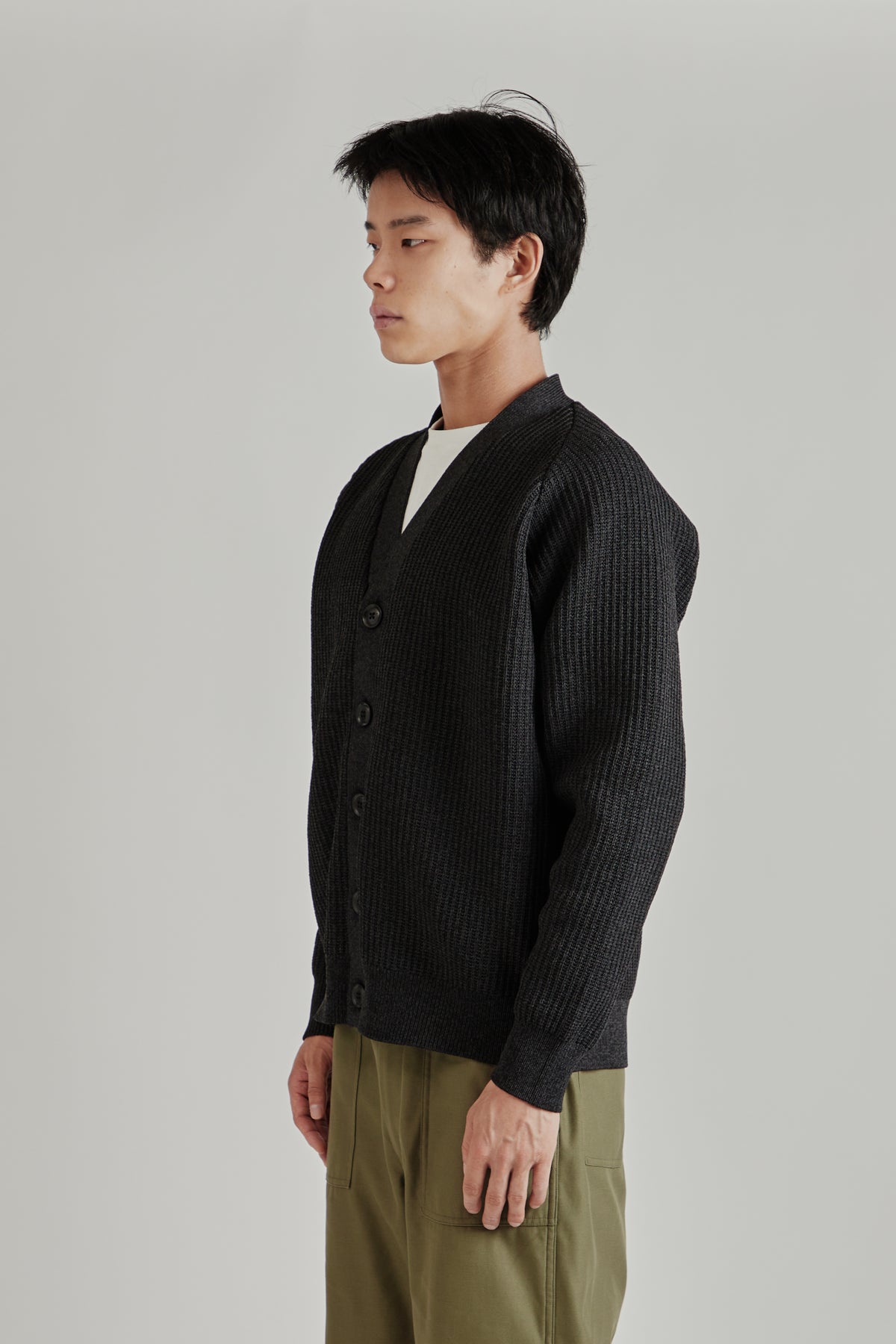 5G Knit Cardigan - Black