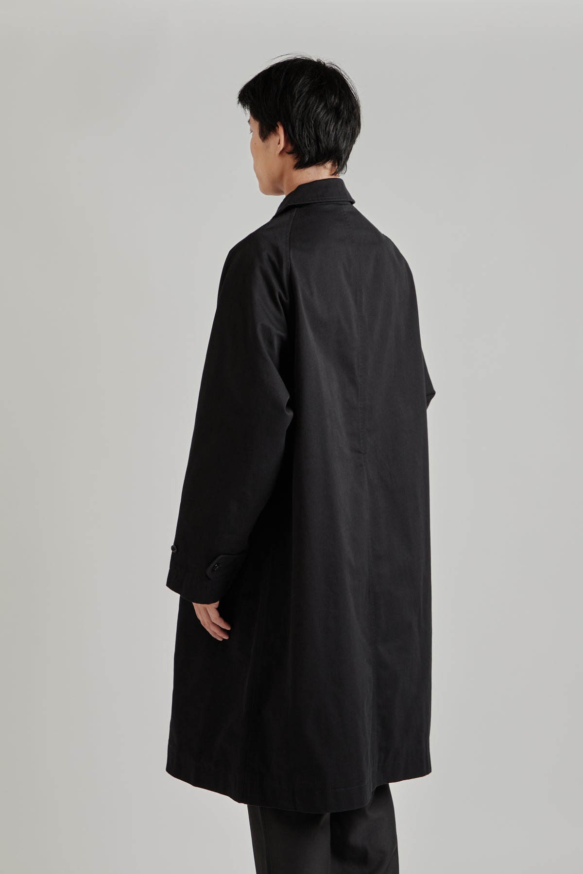 Cotton Cordura Windstopper Balmacaan - Black