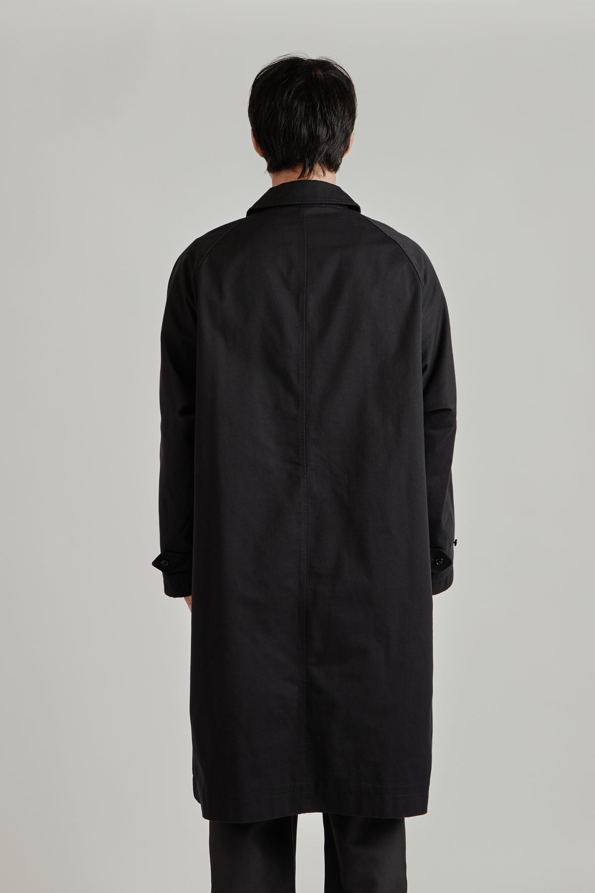 Cotton Cordura Windstopper Balmacaan - Black