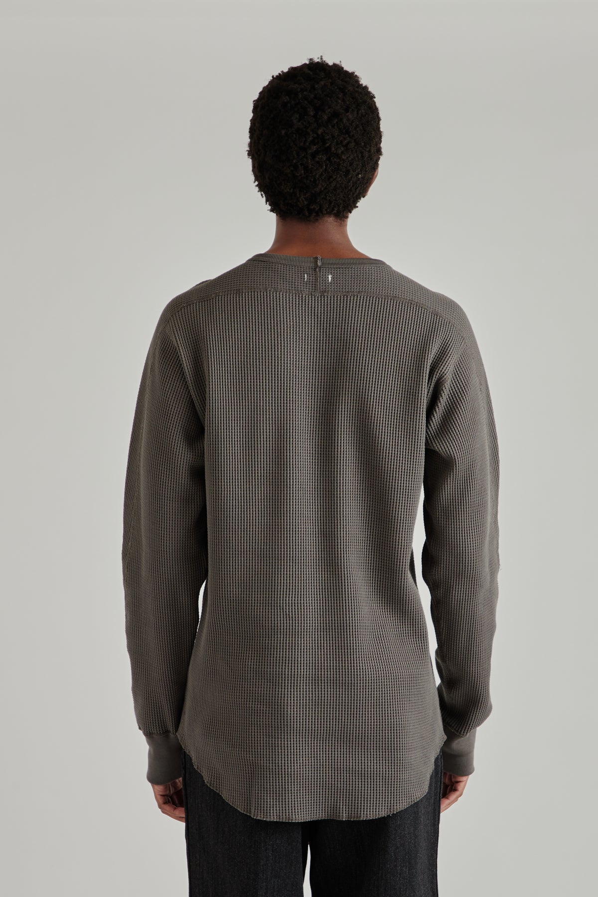 Crew Neck Thermal Sweat - Charcoal