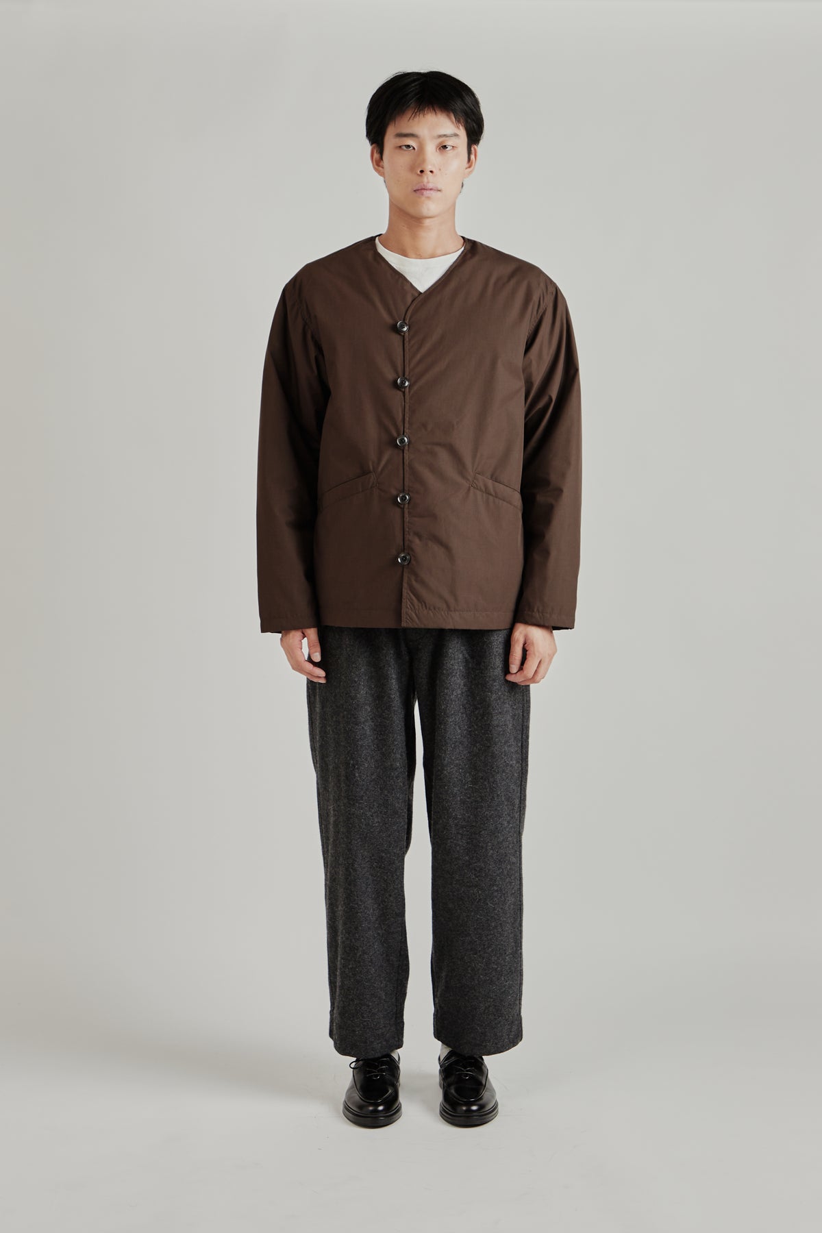 Down Cardigan - Brown