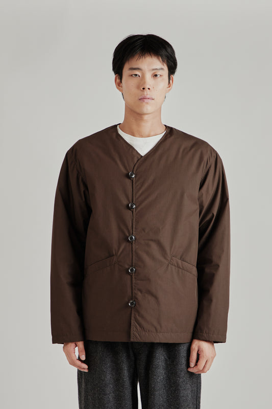 Down Cardigan - Brown