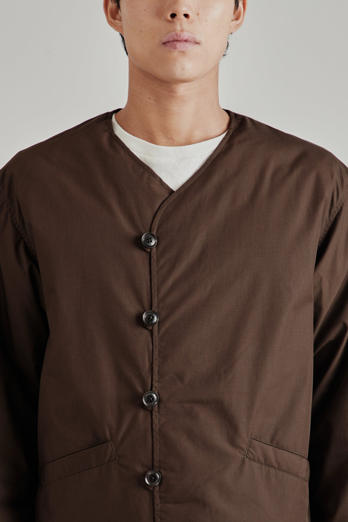 Down Cardigan - Brown