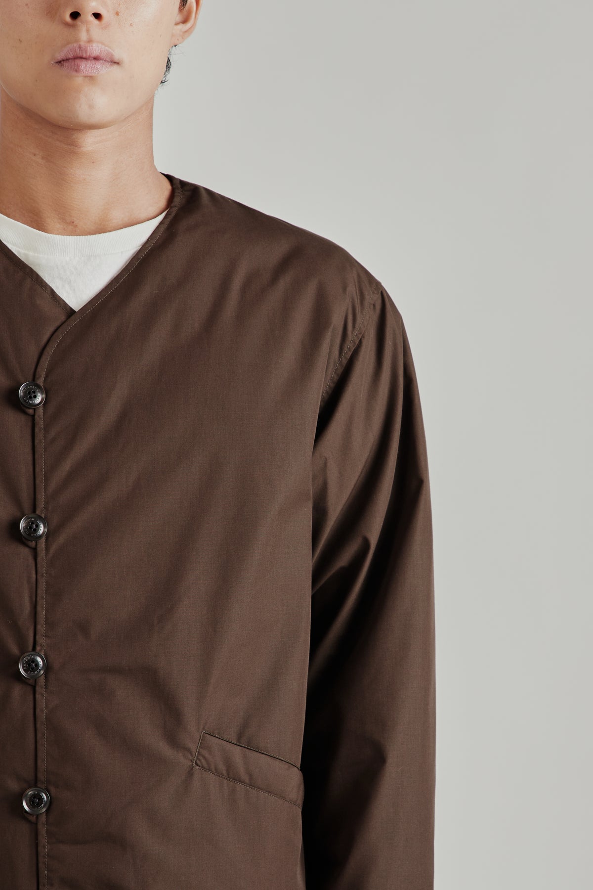 Down Cardigan - Brown