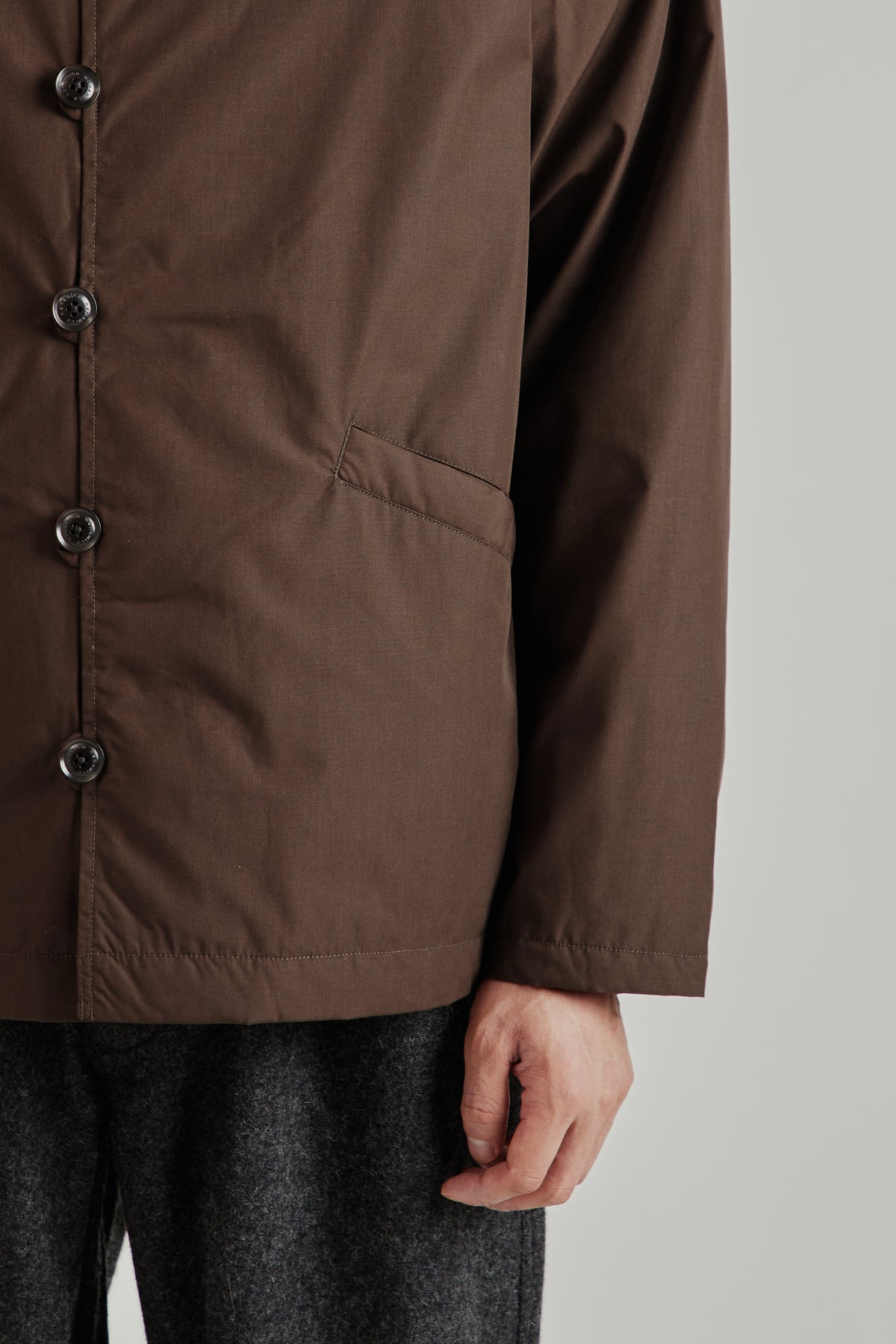 Down Cardigan - Brown
