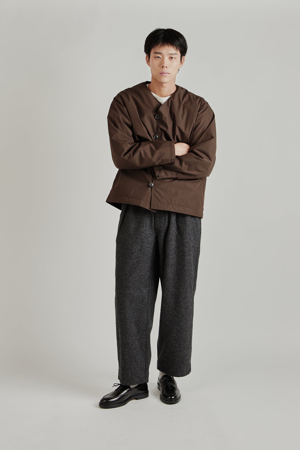 Down Cardigan - Brown