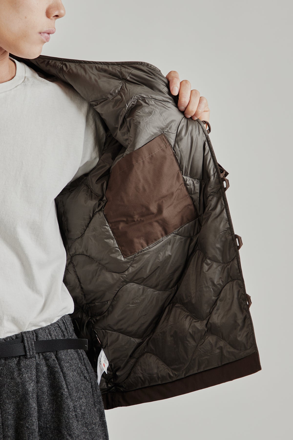 Down Cardigan - Brown