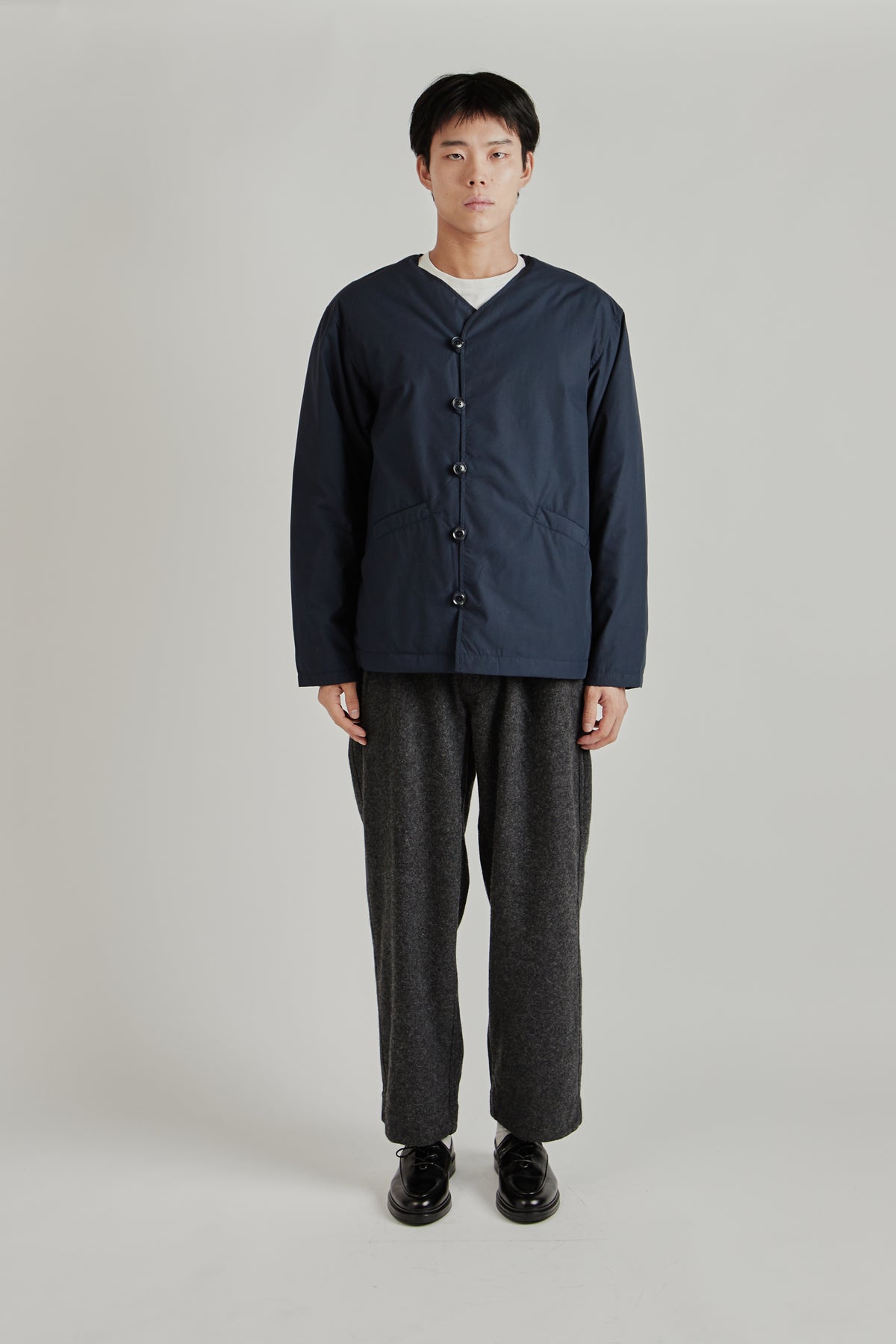 Down Cardigan - Navy