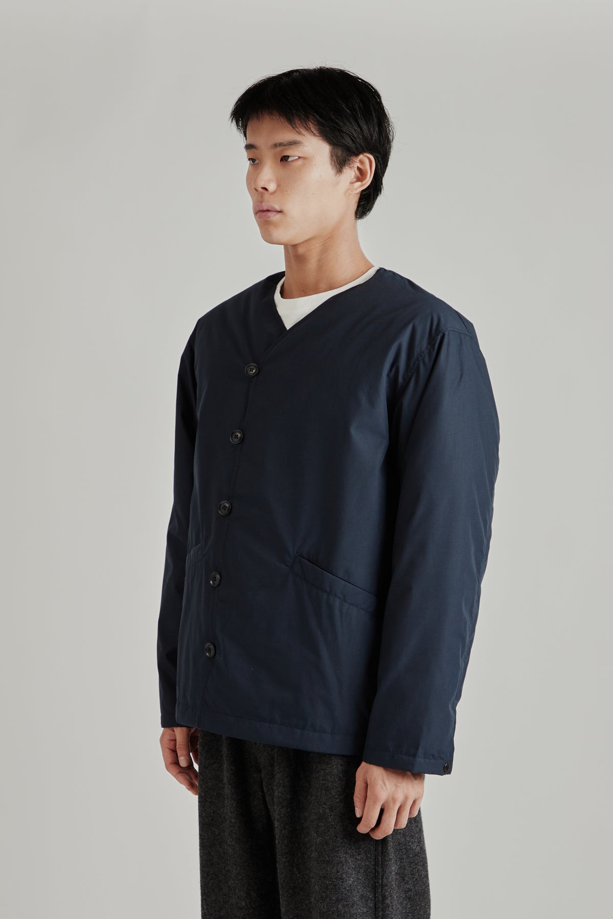 Down Cardigan - Navy