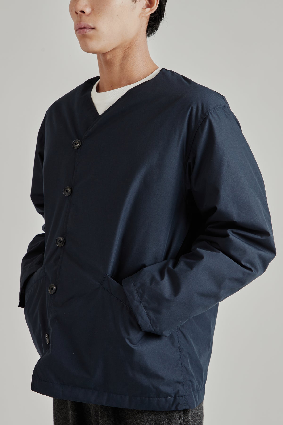 Down Cardigan - Navy
