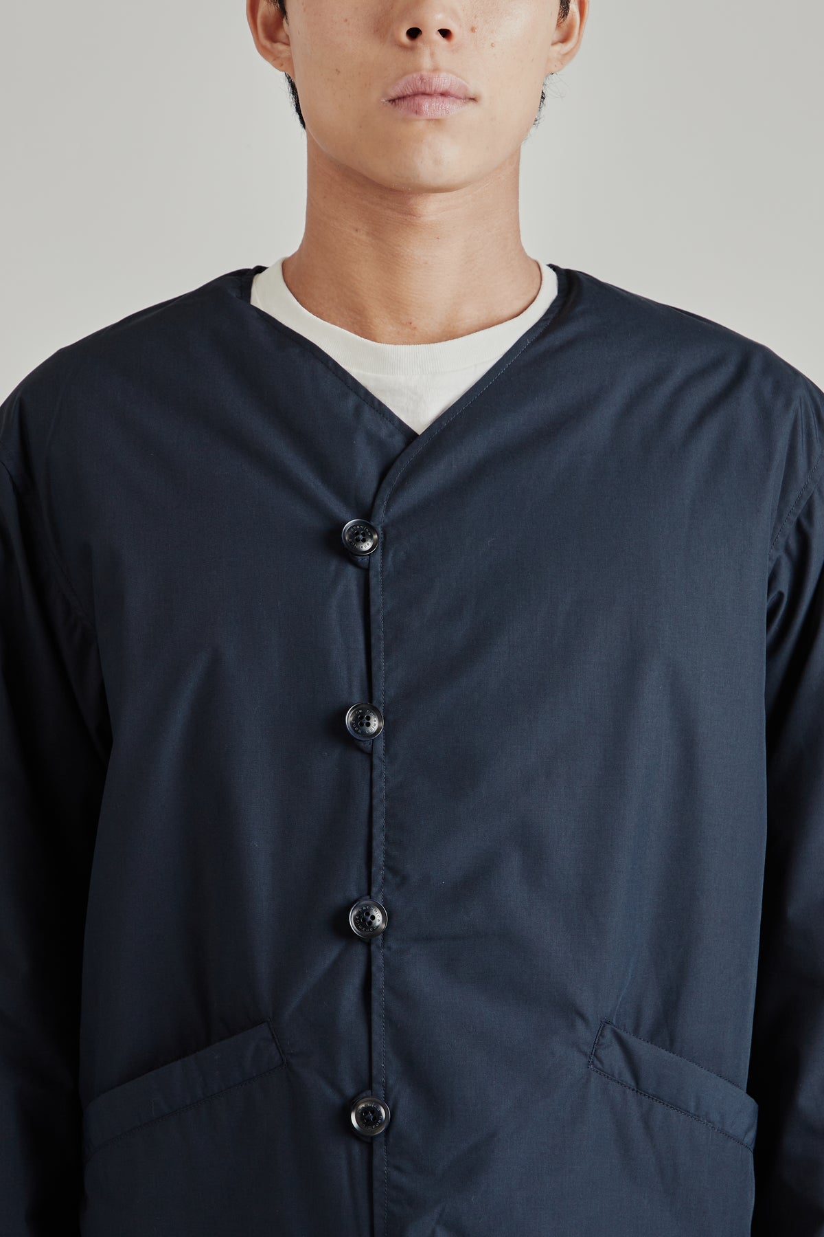 Down Cardigan - Navy