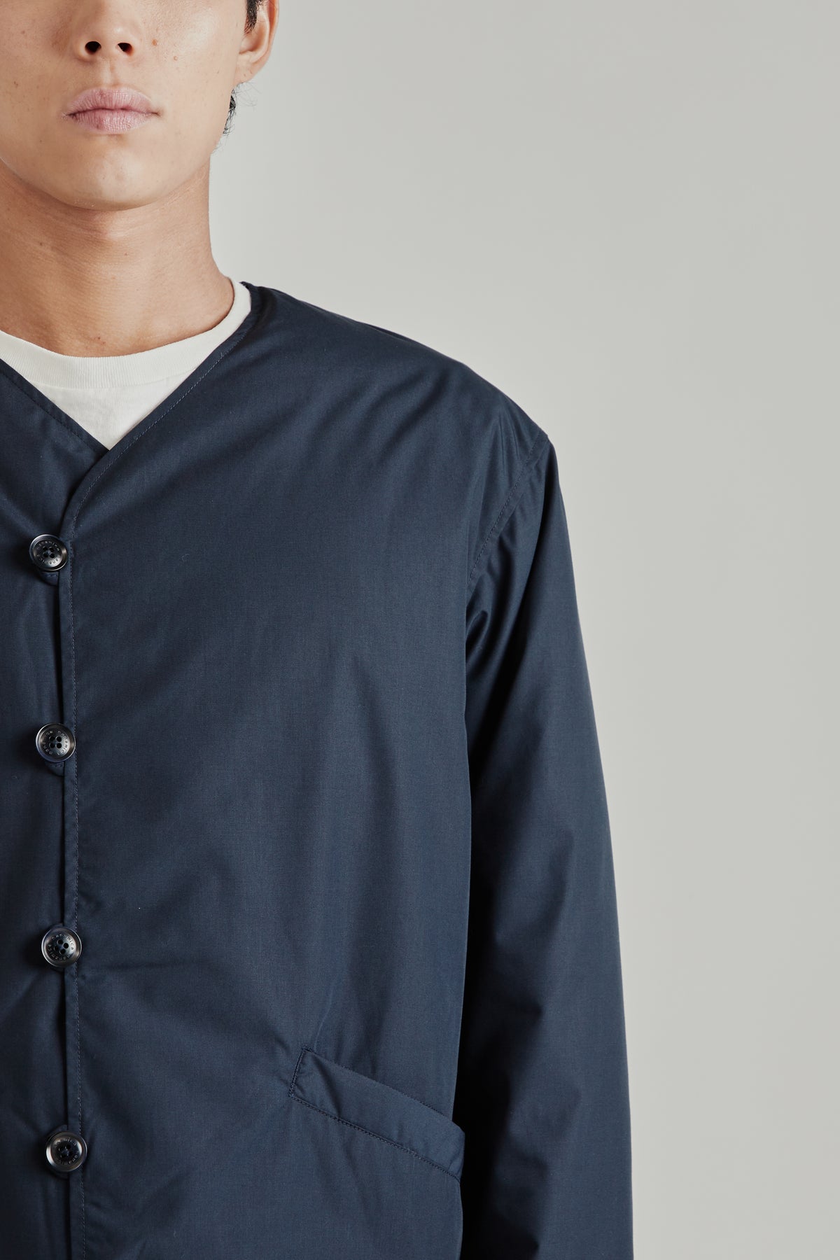 Down Cardigan - Navy