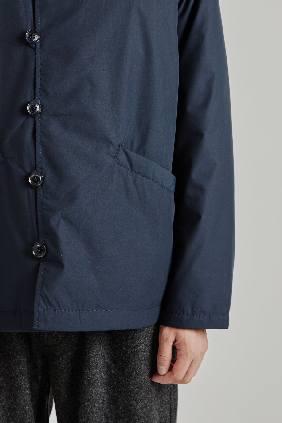 Down Cardigan - Navy