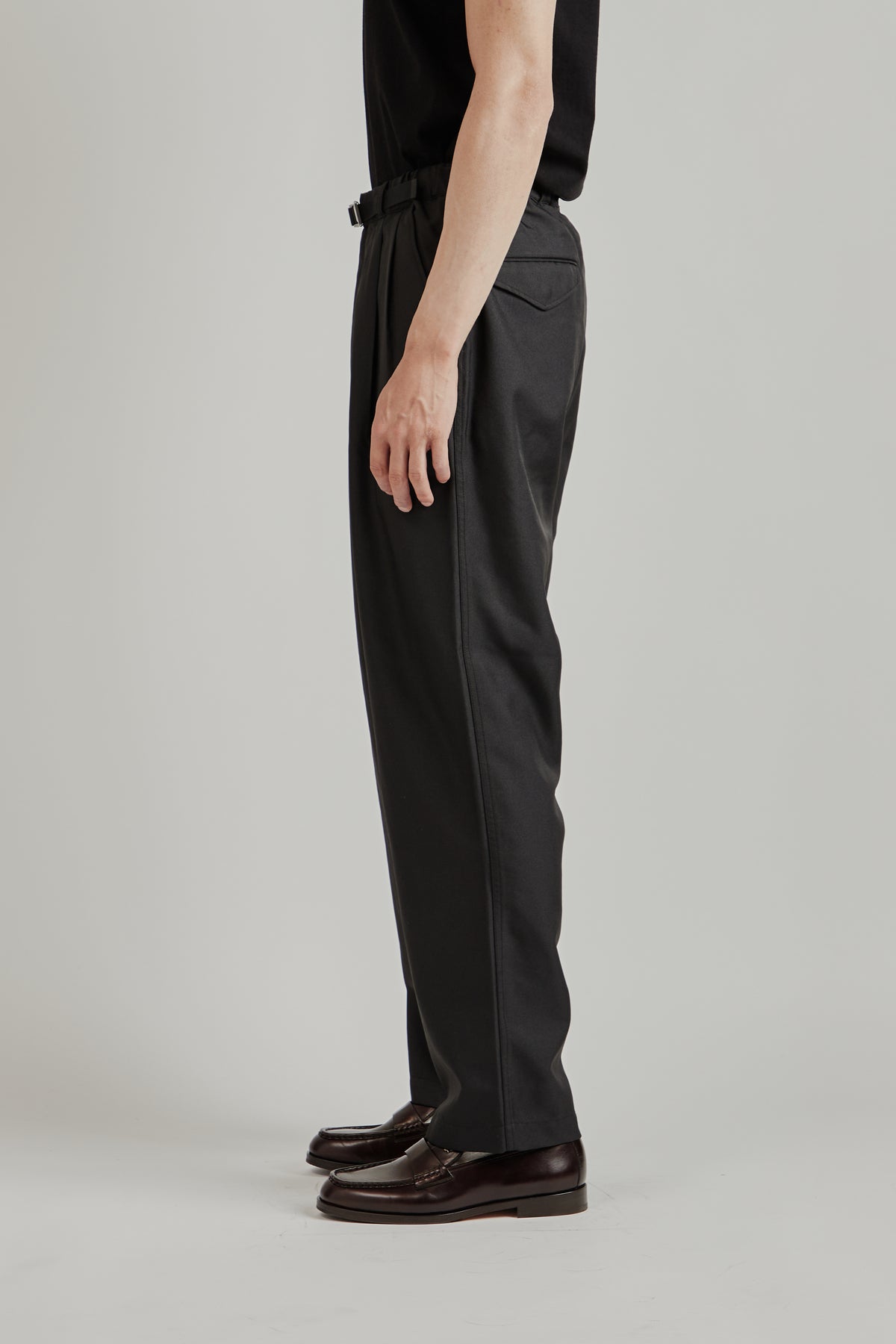 Polyester Twill Club Pants - Black