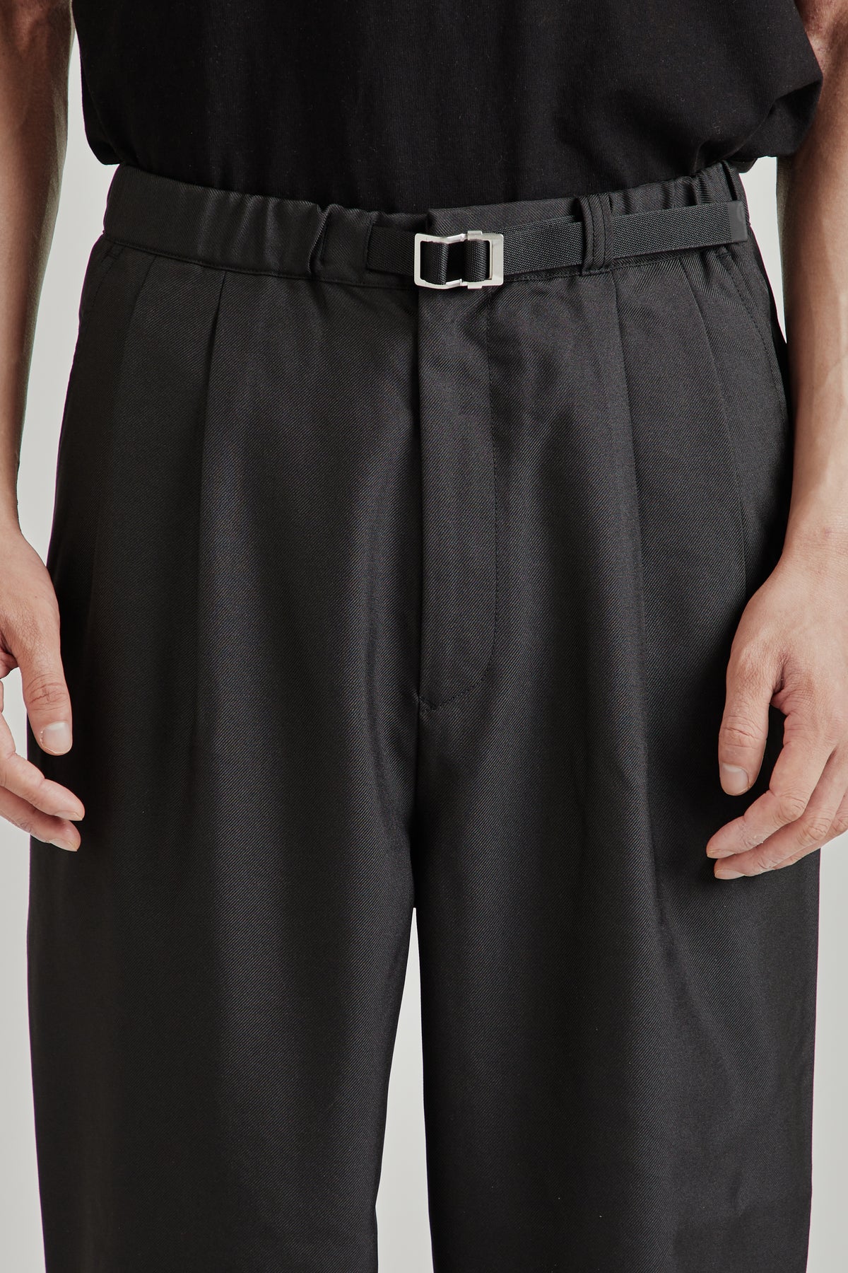 Polyester Twill Club Pants - Black