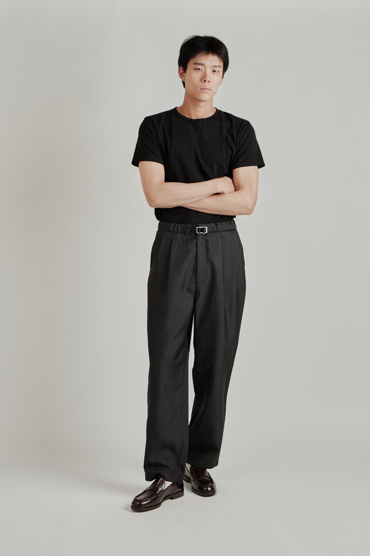 Polyester Twill Club Pants - Black