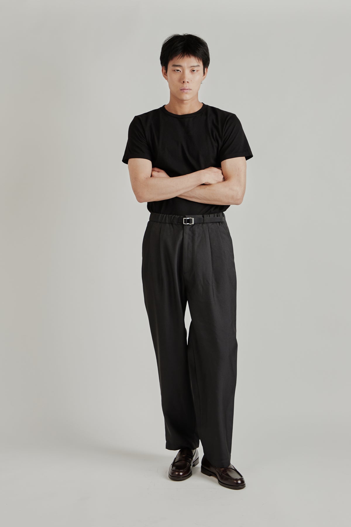 Polyester Twill Club Pants - Black