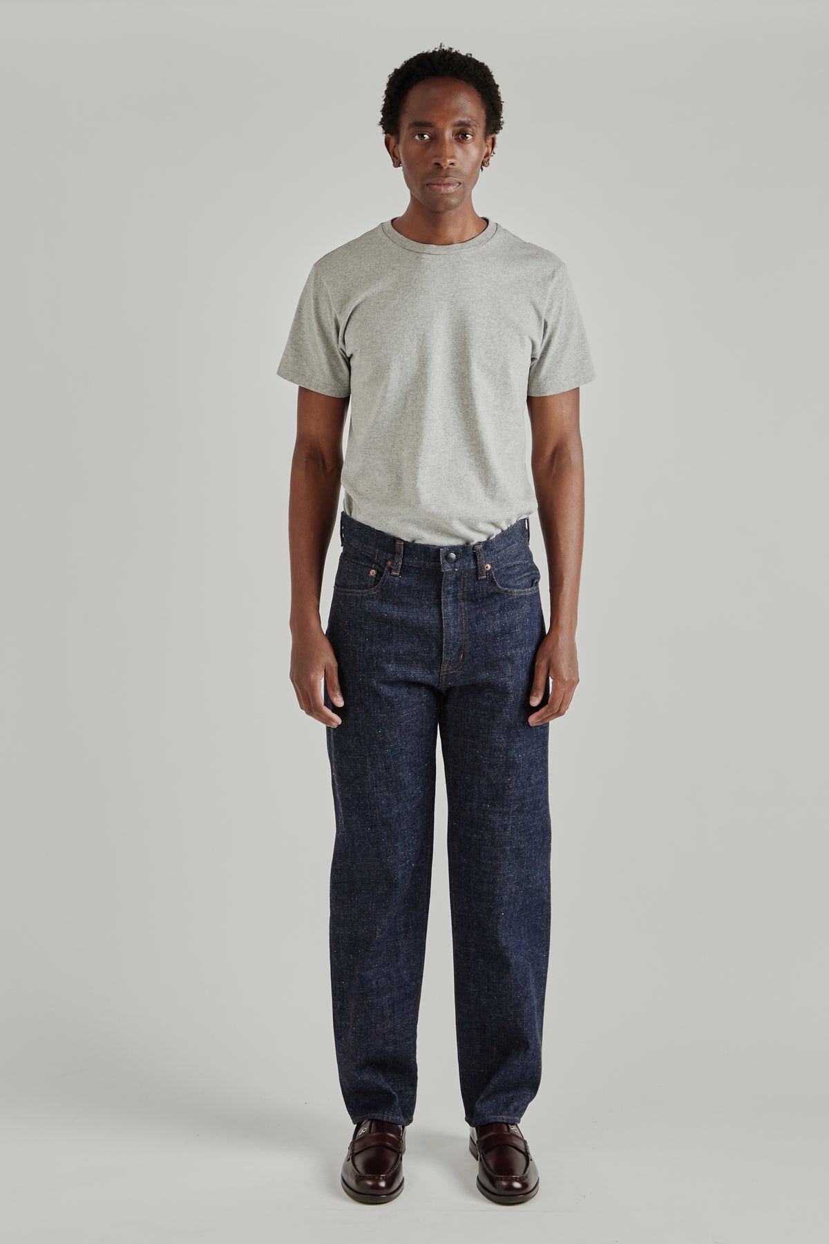 Selvage Denim Straight Pants - Indigo